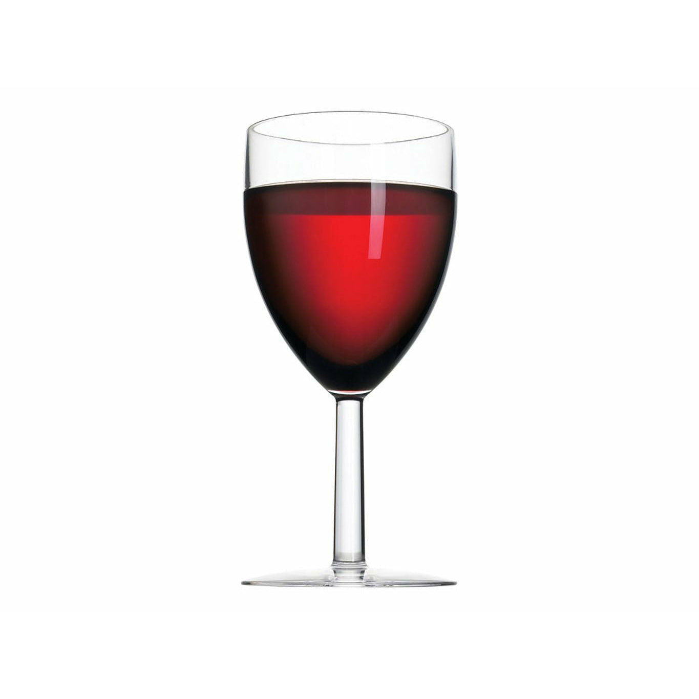 Ensemble de verre à vin en plastique en plastique de 2 0,3 L, transparent
