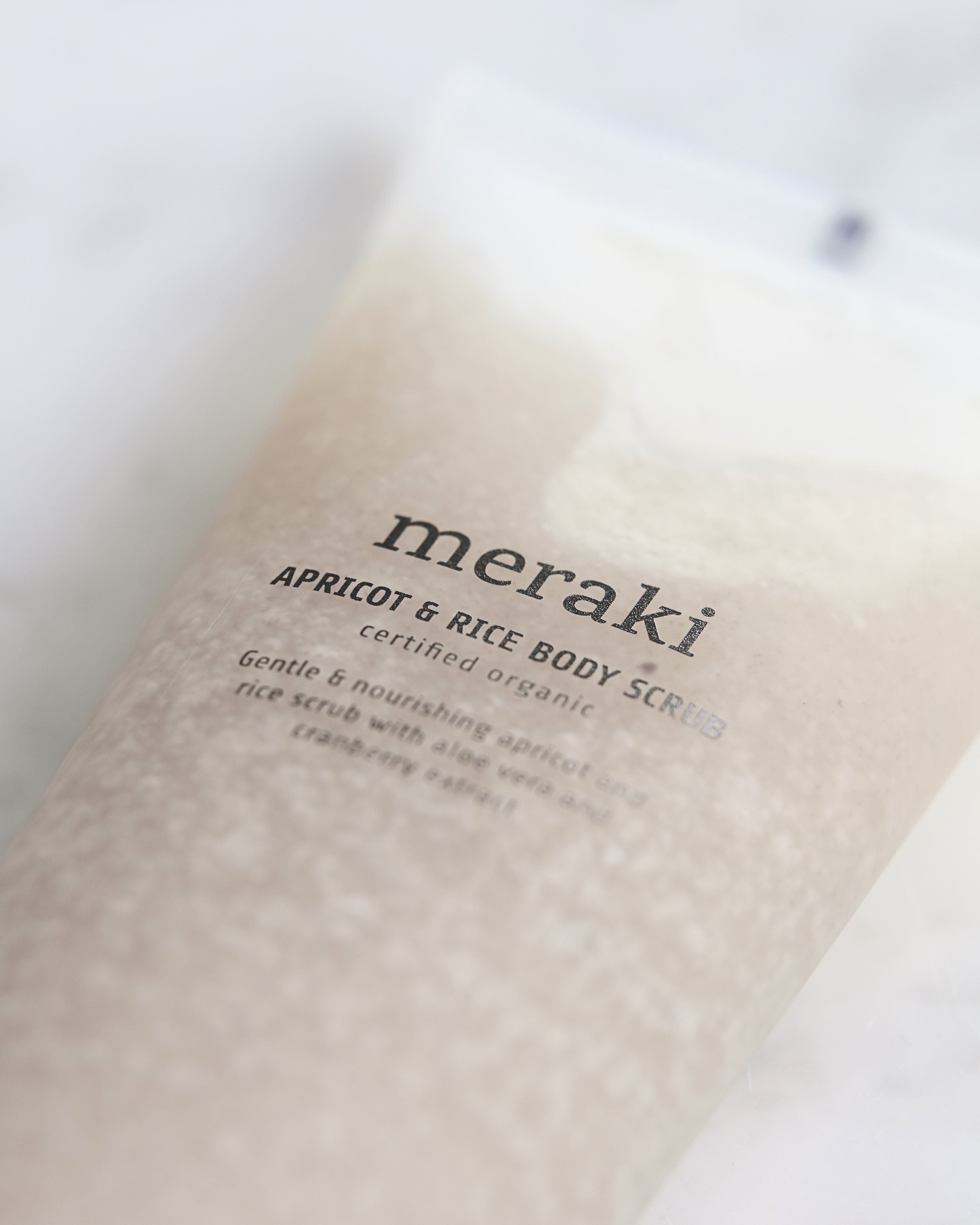 Meraki Abricot et Rice Body Scrub 150 ml