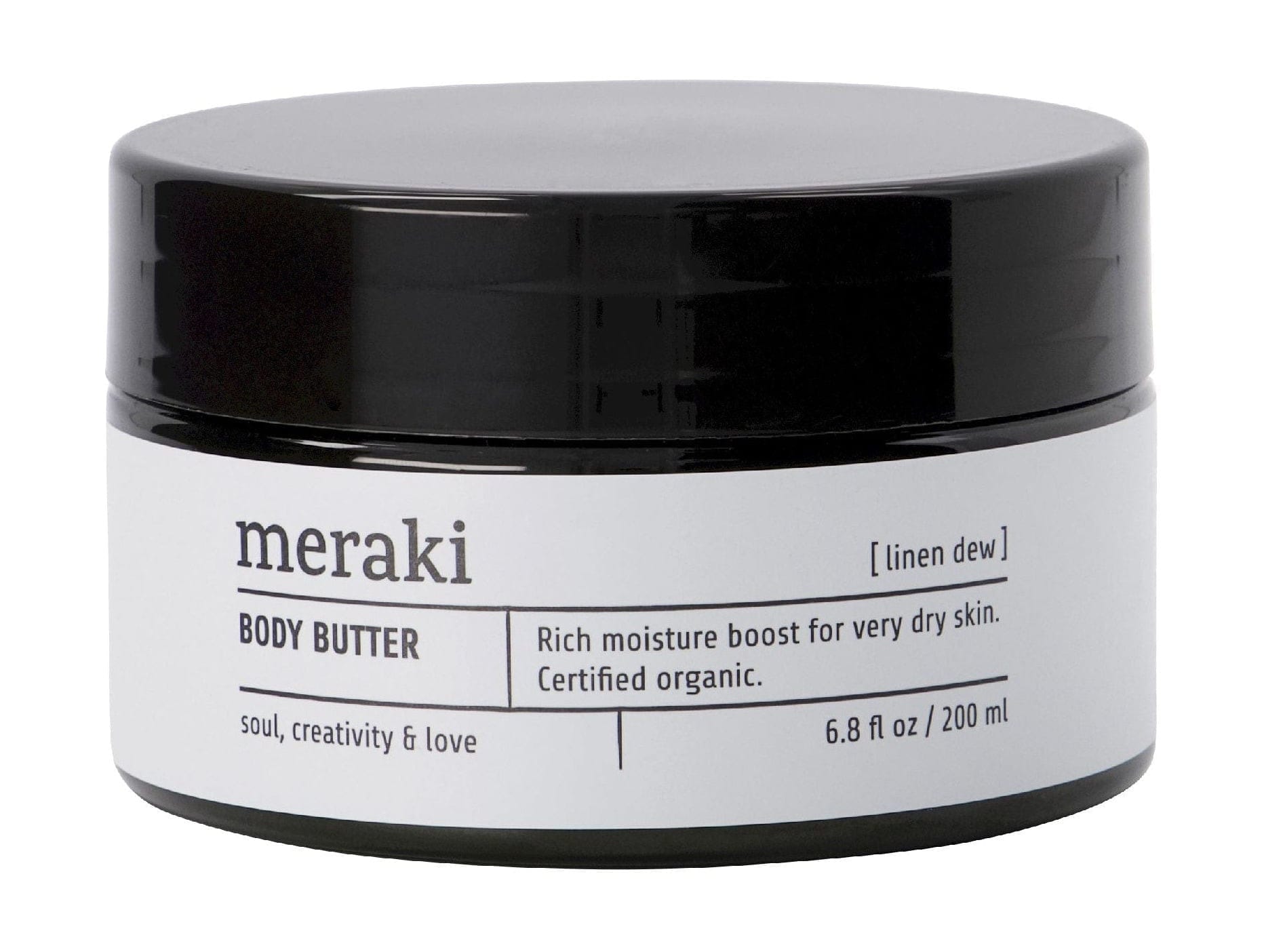 Meraki Body Butter 200 ml, rosée en lin