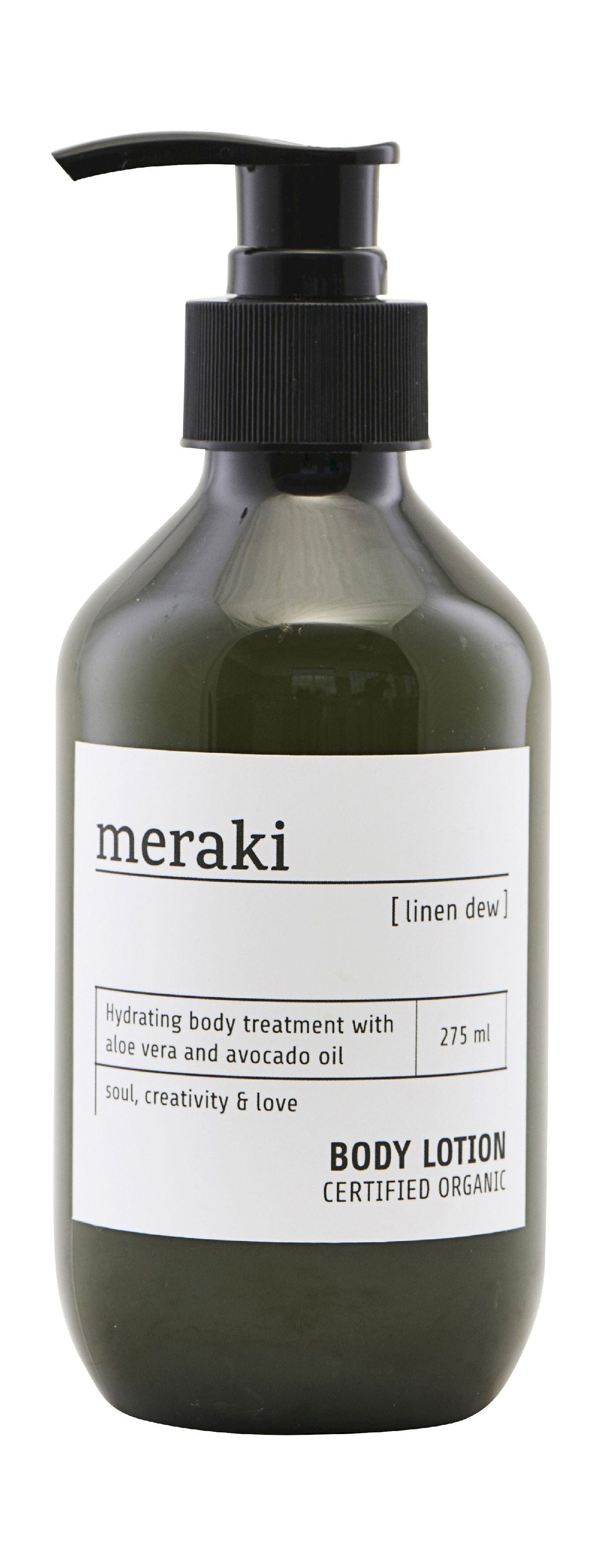 Lotion de corps Meraki 275 ml, rosée en lin