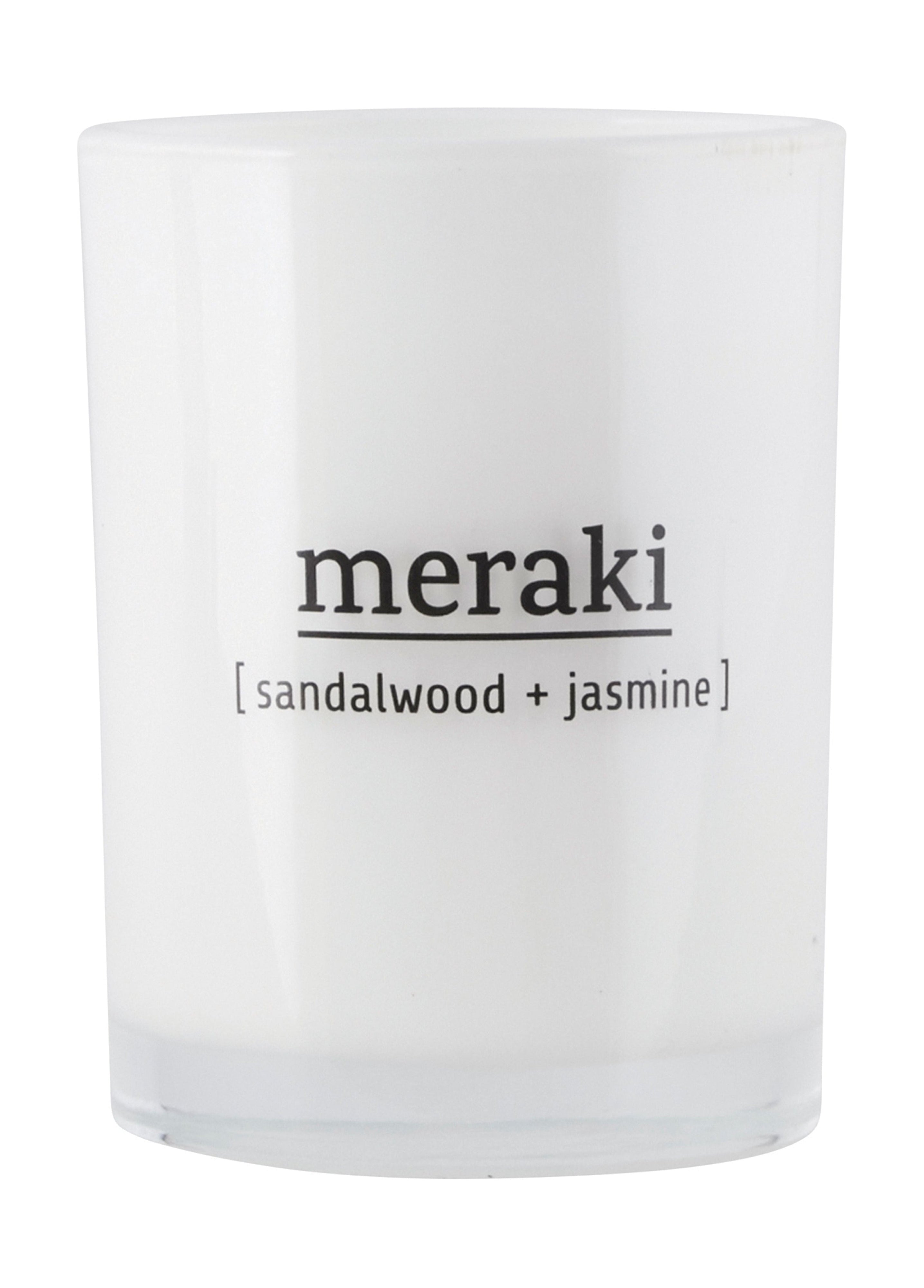 Vela perfumada de Meraki H10,5 cm, Sandalwood & Jasmine