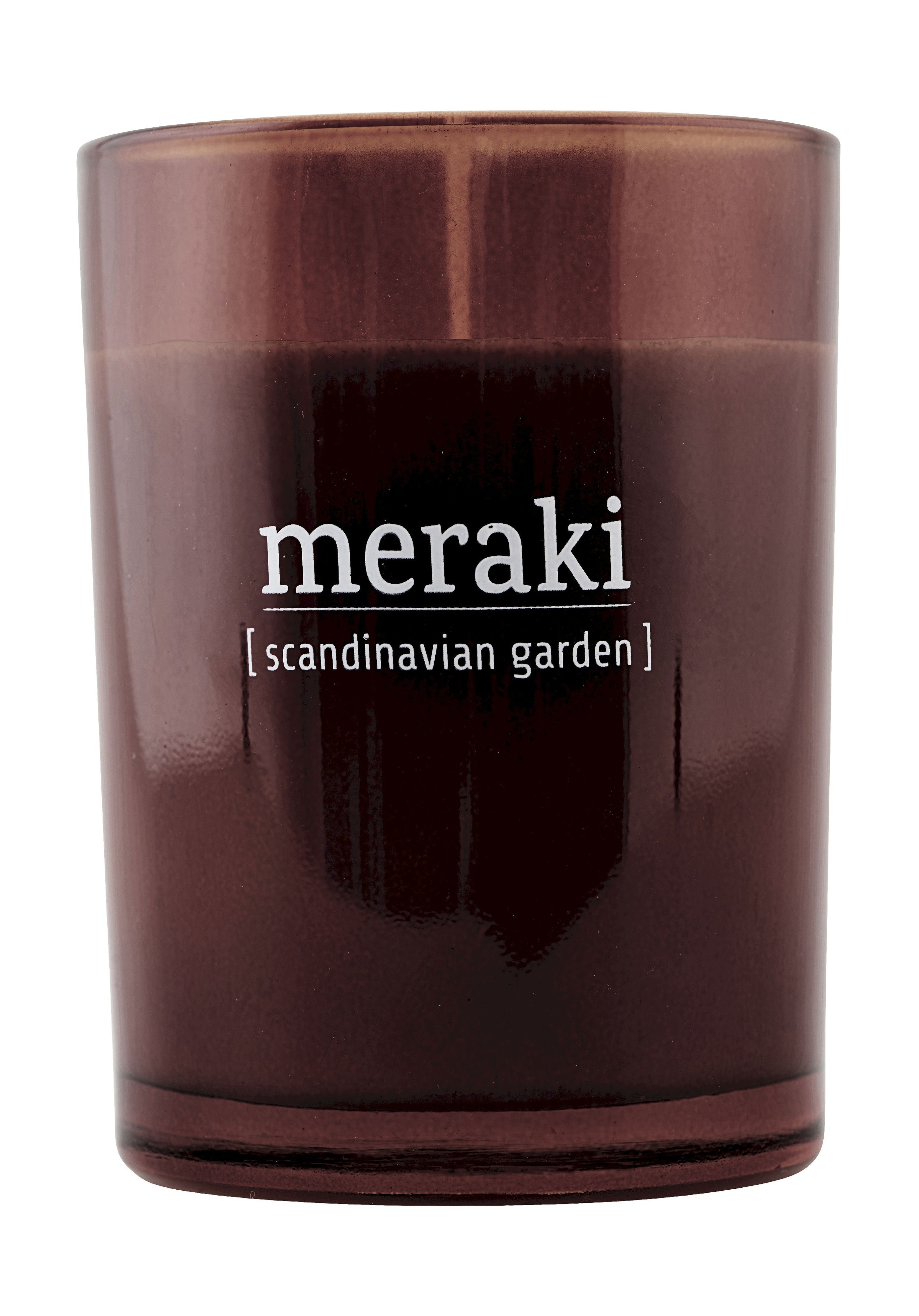 Vela perfumada de Meraki H10,5 cm, jardín escandinavo
