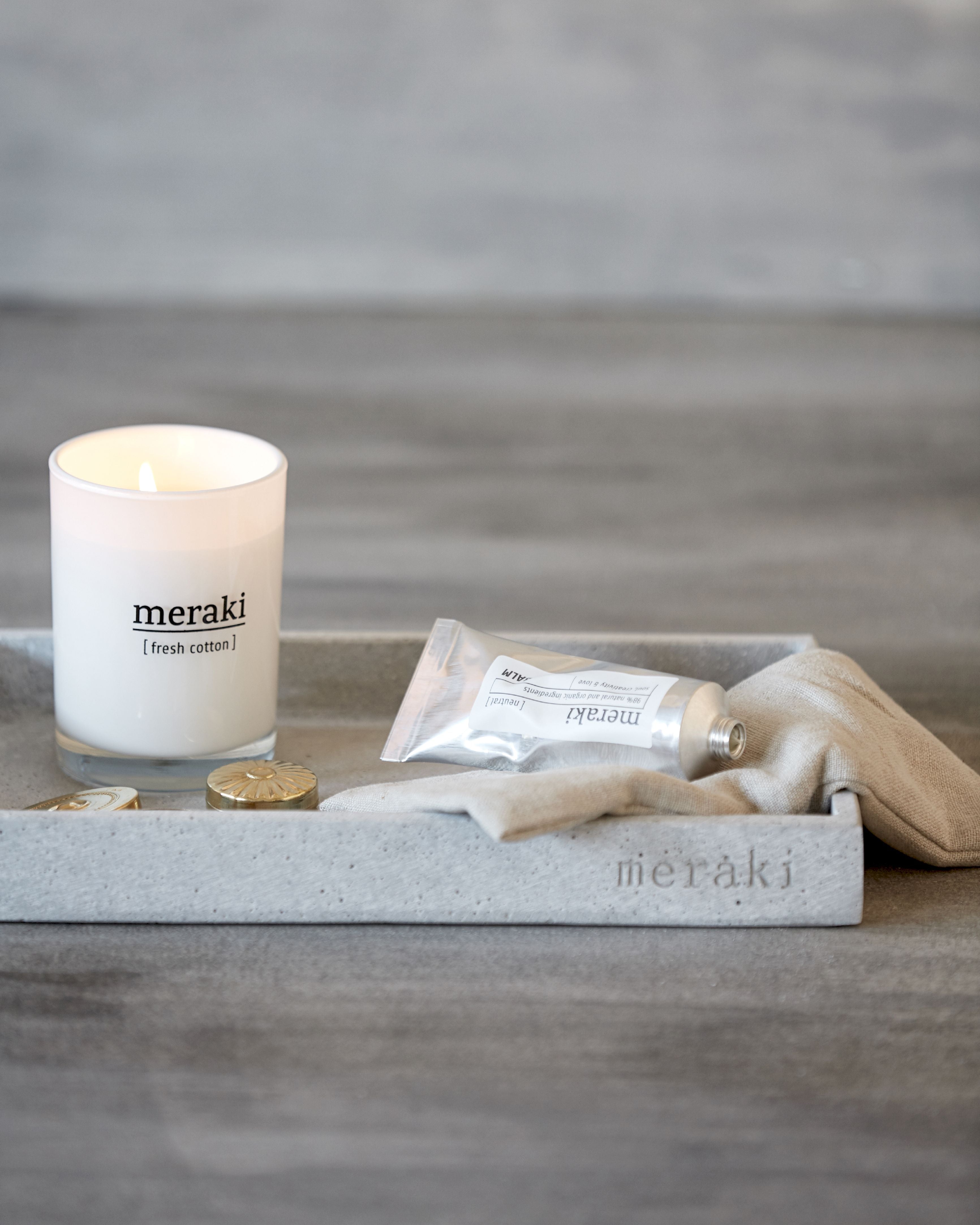 Meraki Sgence Candle H6,7 cm, coton frais