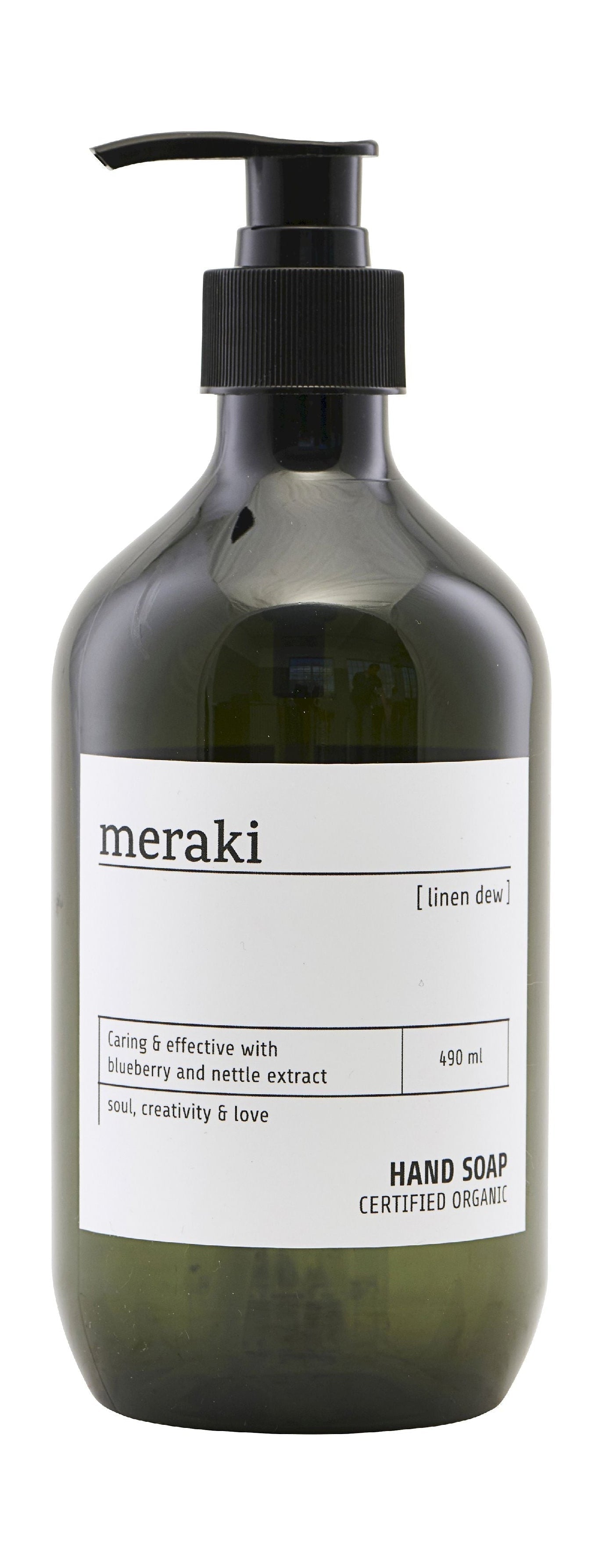 Savon à main Meraki 490 ml, rosée en linge