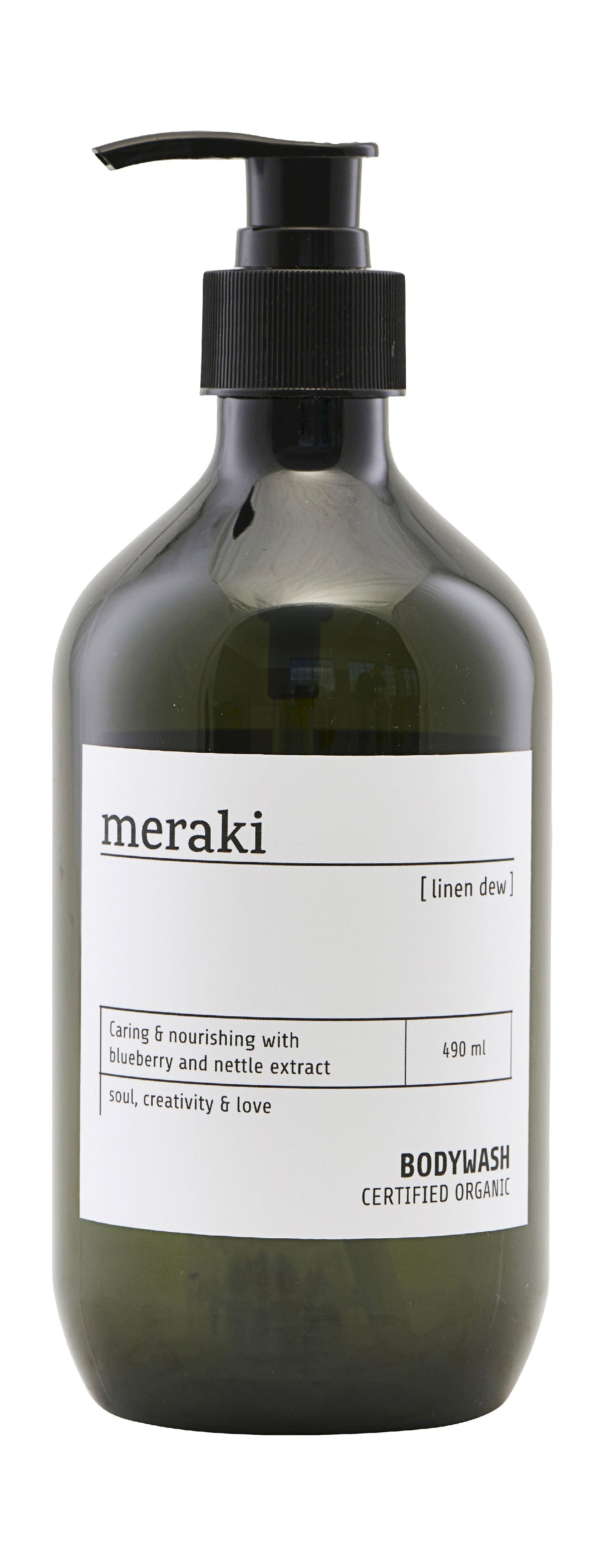 Gel de douche Meraki 490 ml, rosée en linge