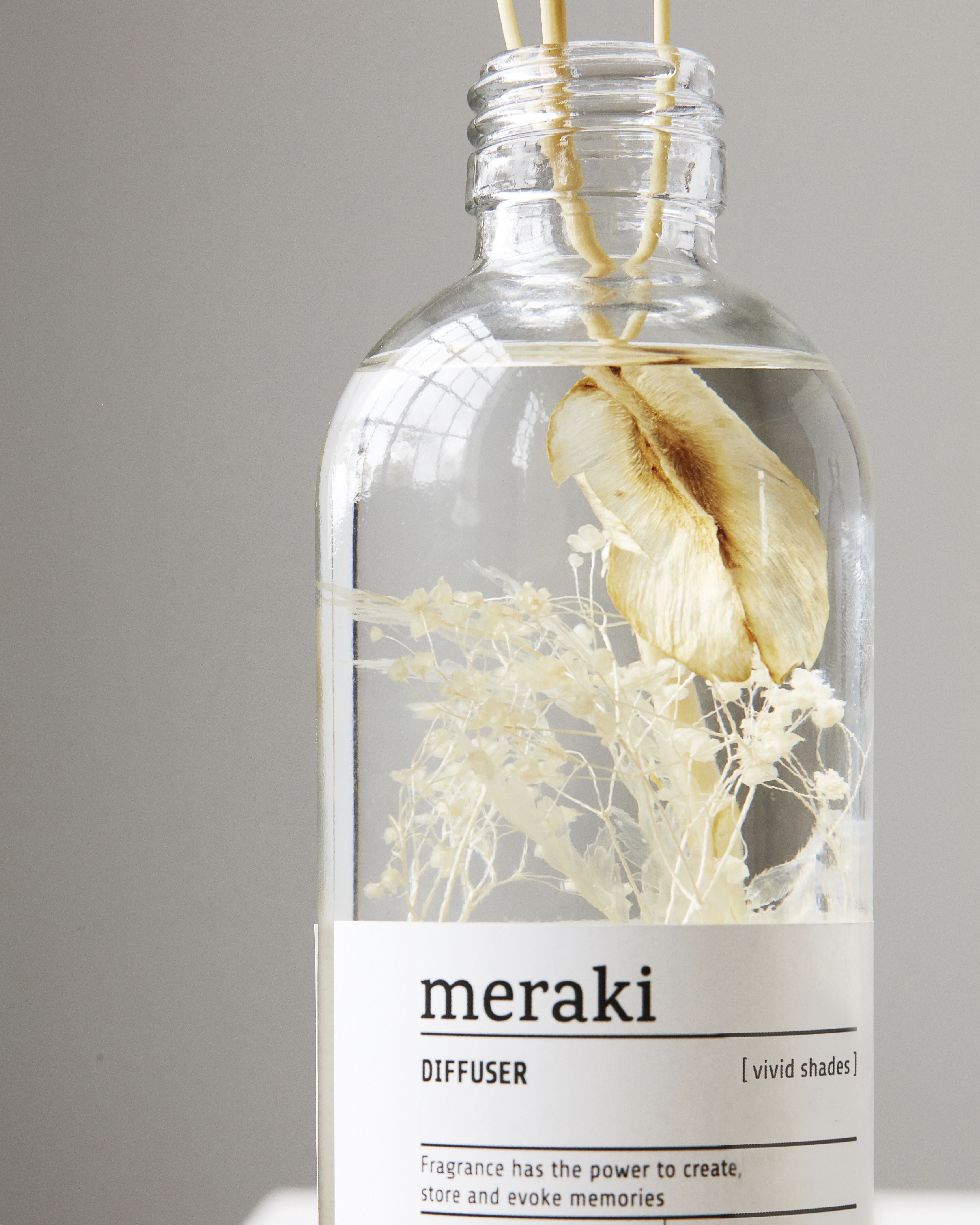 Diffuseur de parfum Meraki avec 7 bâtons, nuances vives