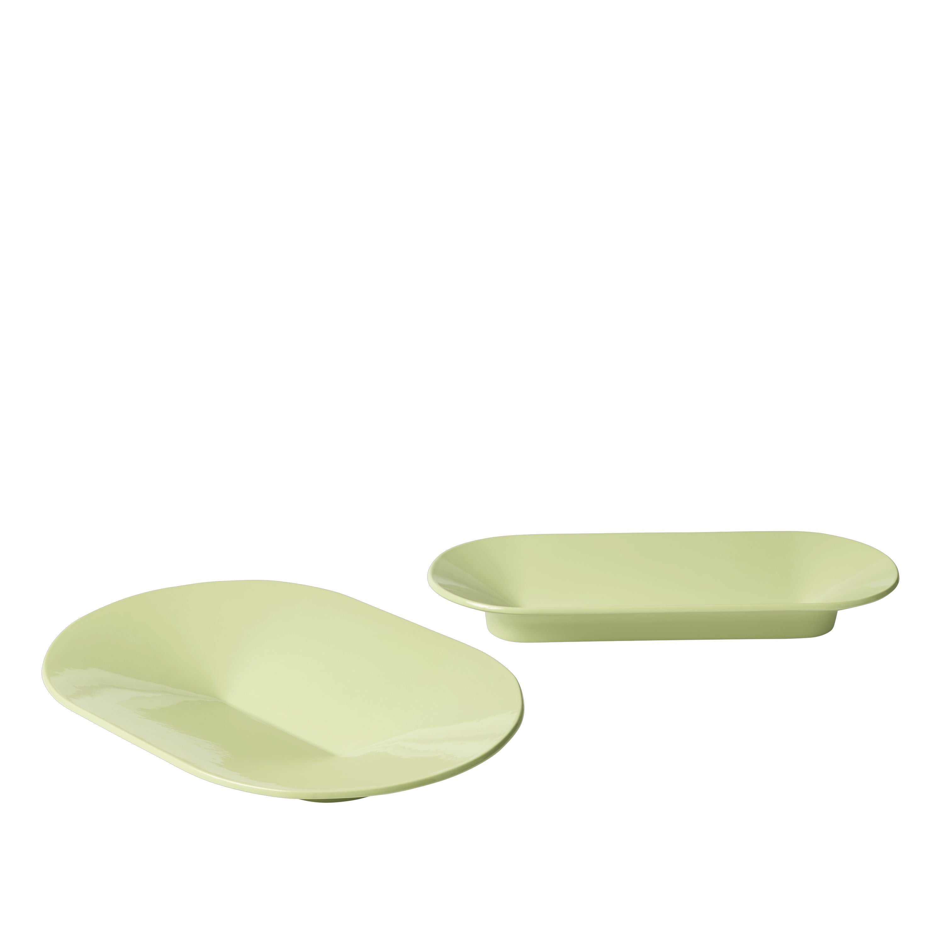 Muuto Mere Bowl de color verde claro, 51,5 x 21,5 cm