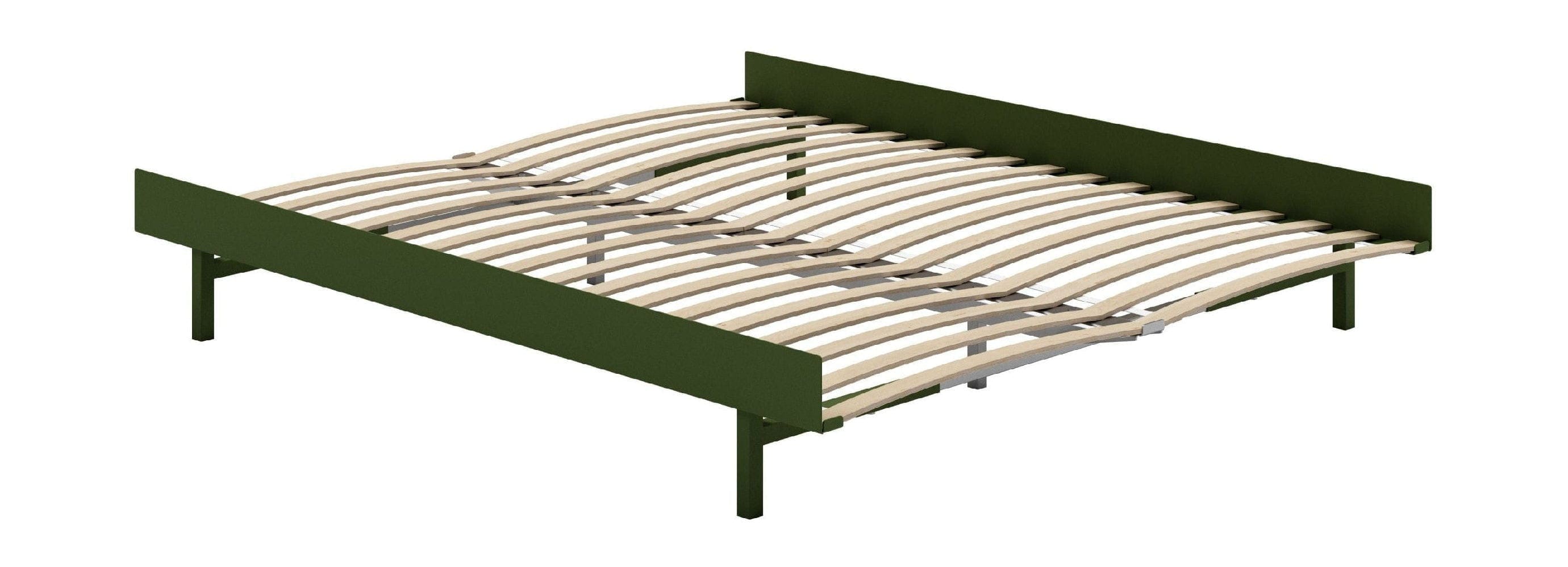 Moebe -säng med sängen 160 cm, tallgrön
