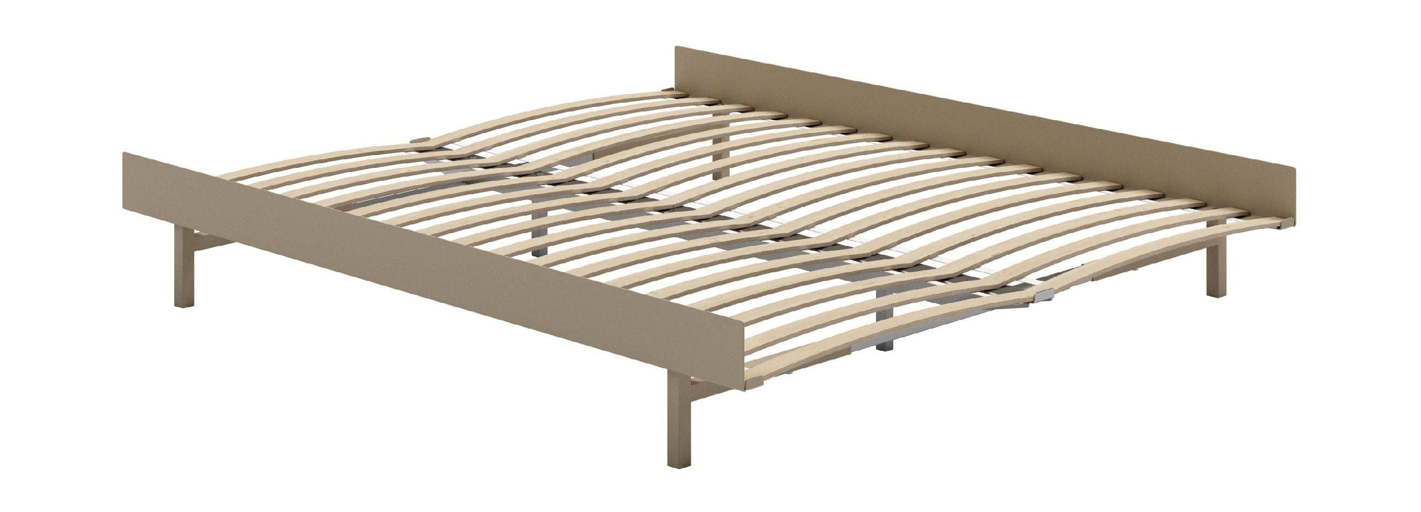 Moebe -Bett mit Bettlatten 160 cm, Sand