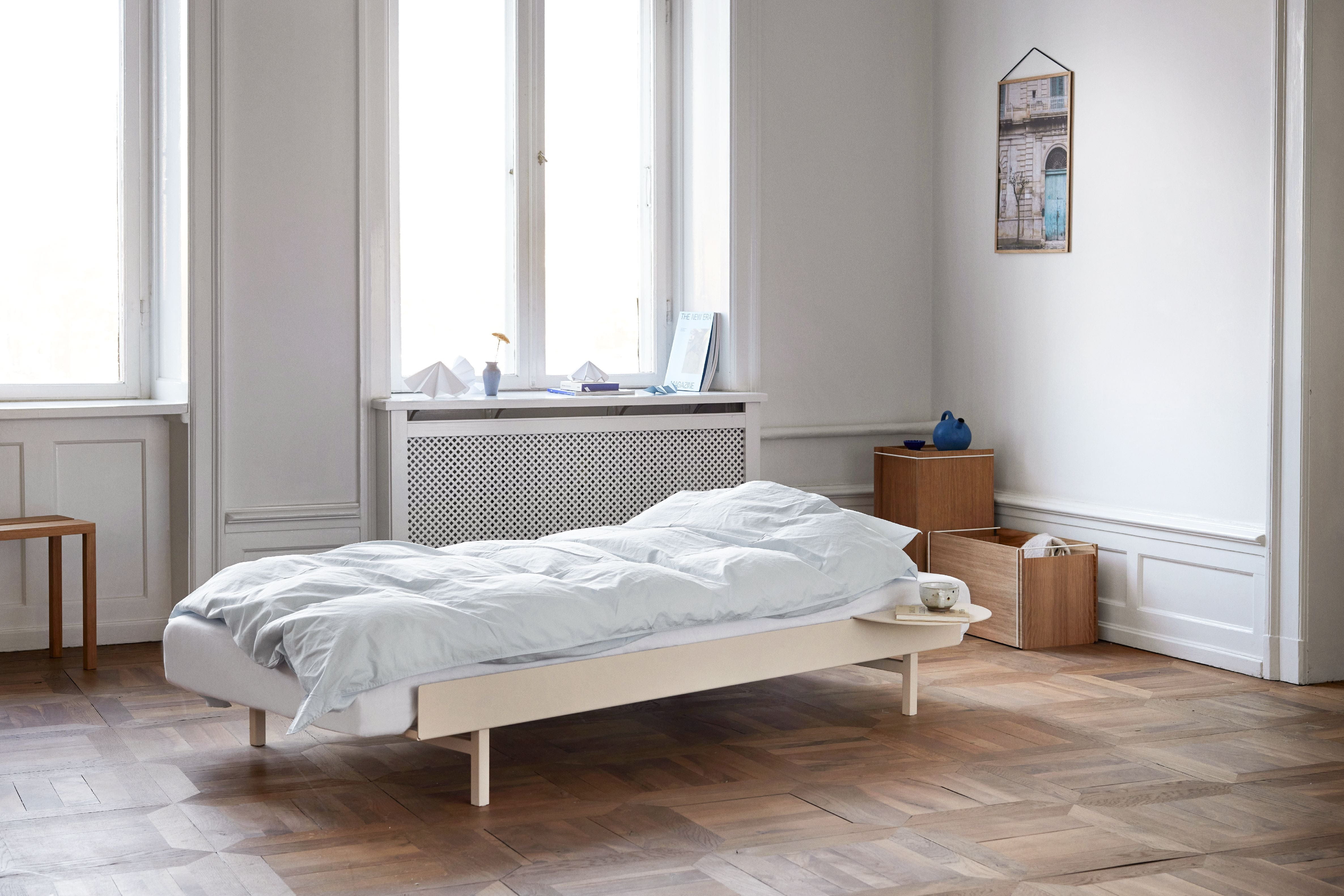 Moebe Bed With Bed Slats 90 Cm, Sand