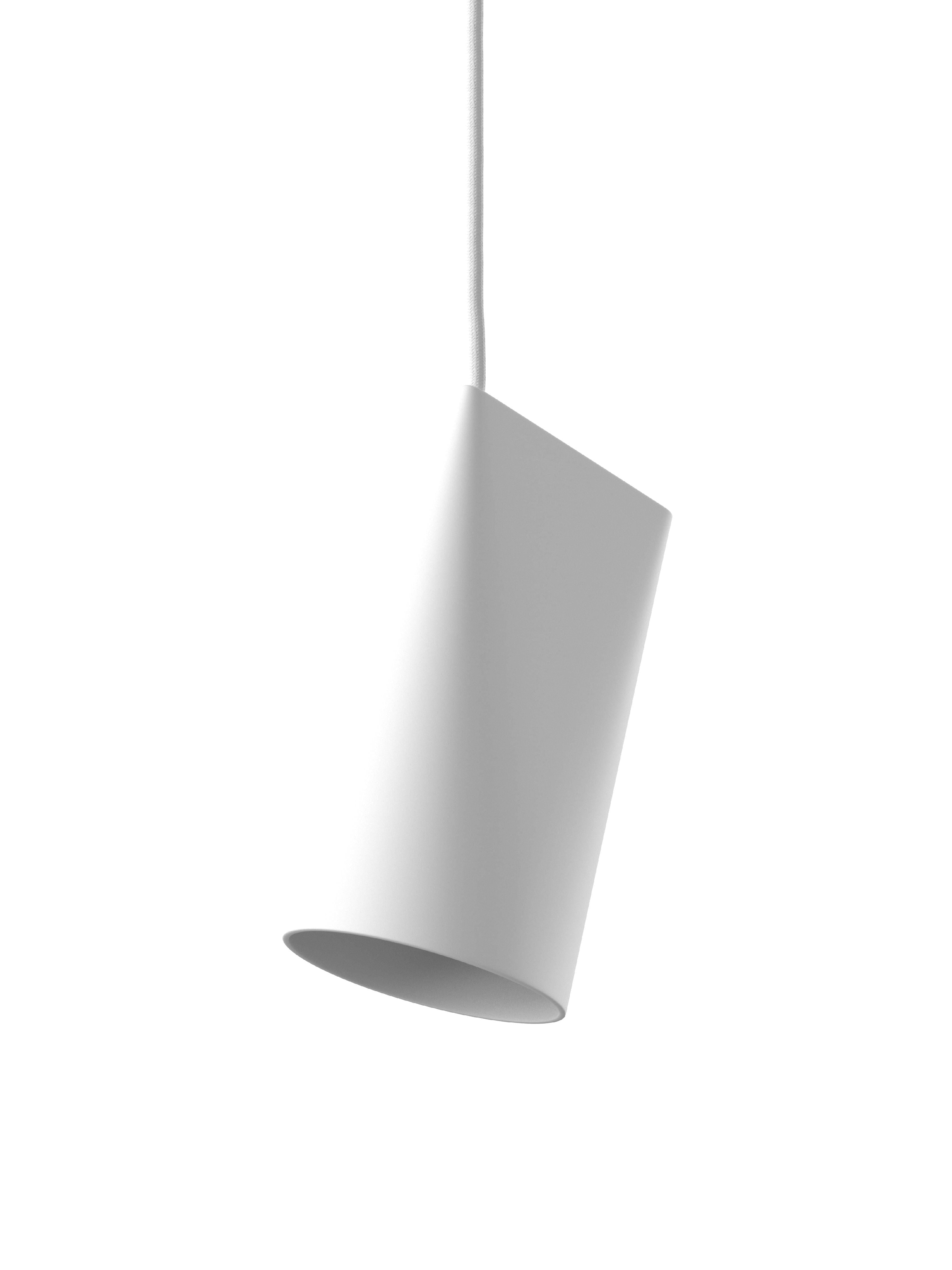 Moebe -Keramik -Anhänger -Lampe 11 cm, weiß