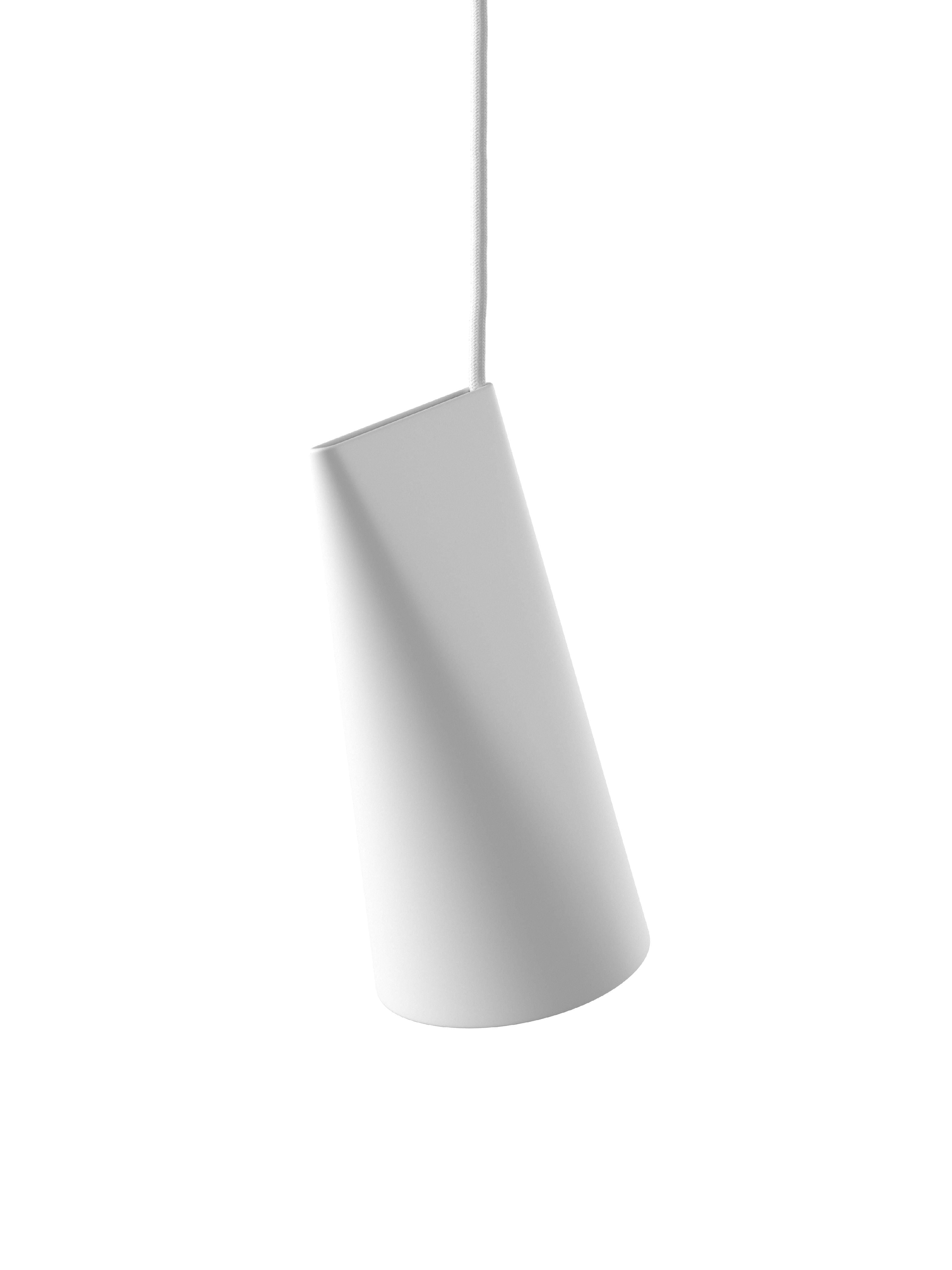 Moebe -Keramik -Anhänger -Lampe 11 cm, weiß