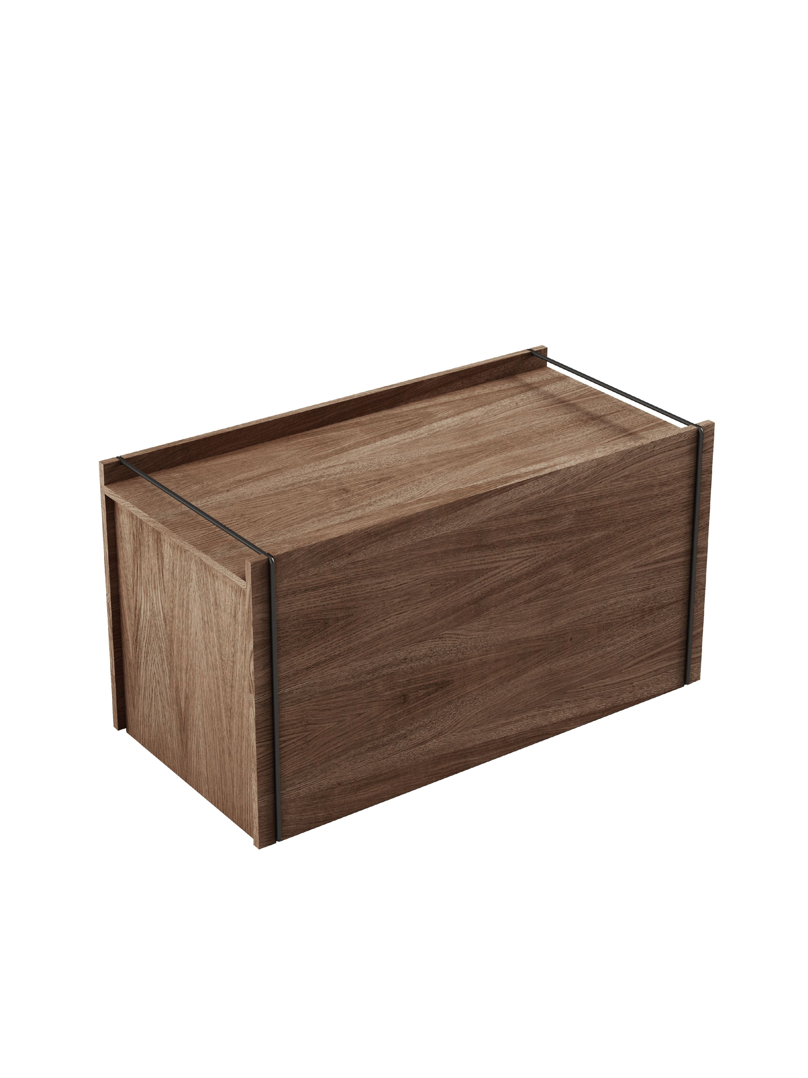 Moebe Storage Box, Smoked Oak/Black