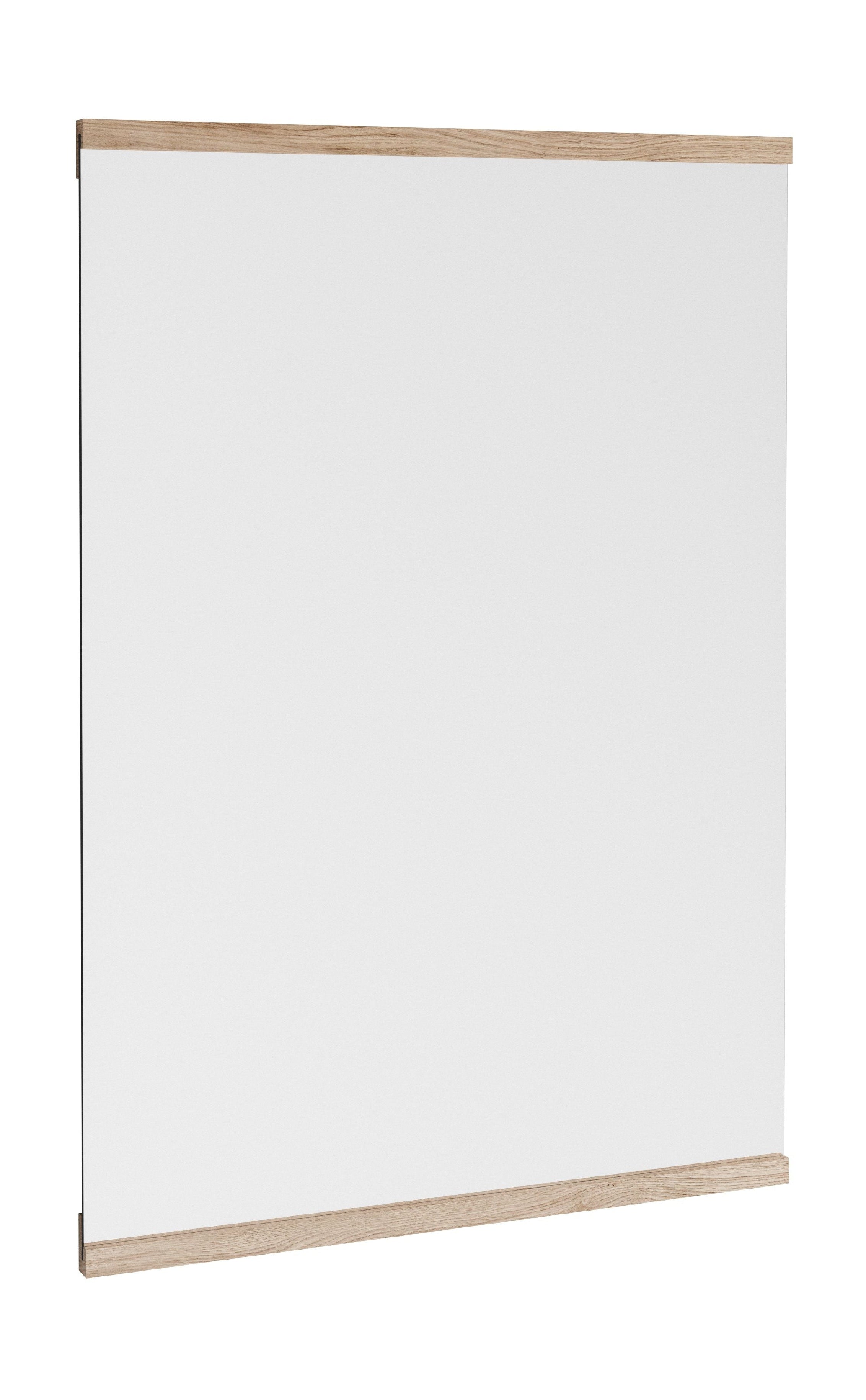 Espejo de pared rectangular de Moebe 71,9x50 cm, roble