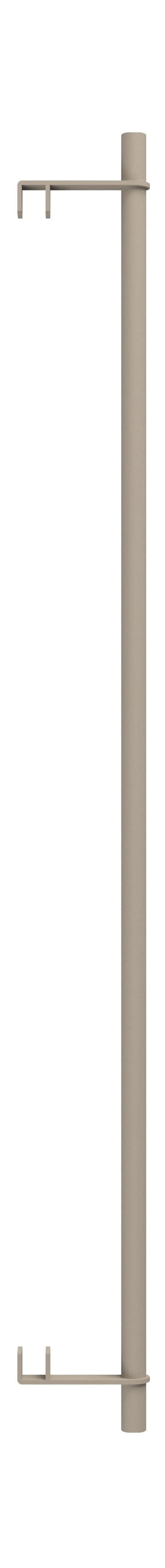 Moebe -Regalsystem/Wandregal Kleidung Bar 85 cm, warmes Grau
