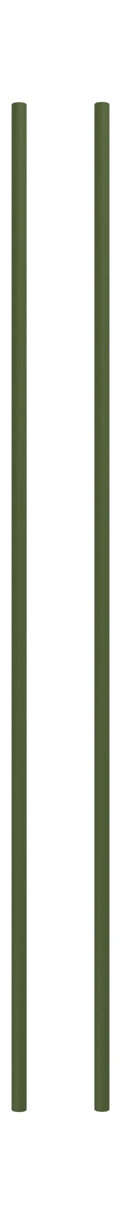 Sistema de estantería Moebe/Pierna de estantería de pared 115 cm de pino verde, conjunto de 2