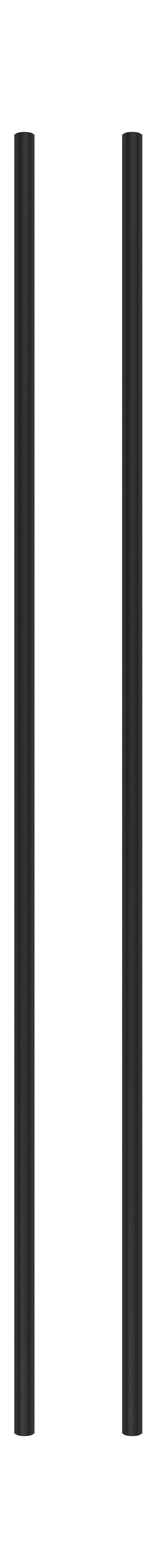 Moebe -Regalsystem/Wandregalbein 115 cm Schwarz, 2 Set von 2