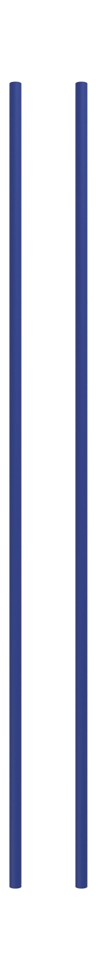 Sistema de estantería Moebe/Pierna de estantería de pared 115 cm de color azul de profundidad, conjunto de 2