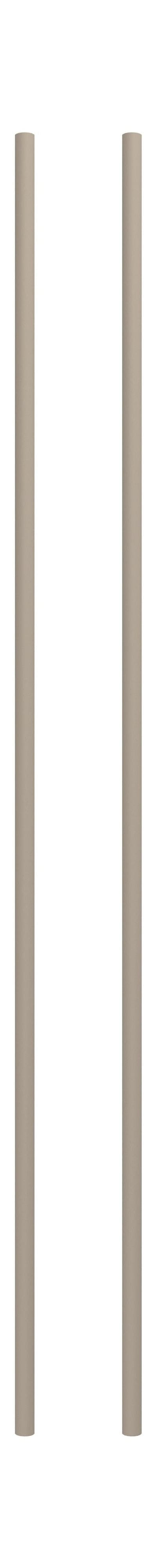 Moebe hyllsystem/vägghyllande ben 115 cm varm grå, uppsättning av 2