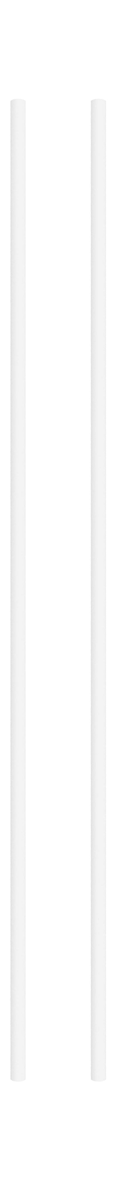 Moebe -Regalsystem/Wandregalbein 115 cm Weiß, 2 Set von 2