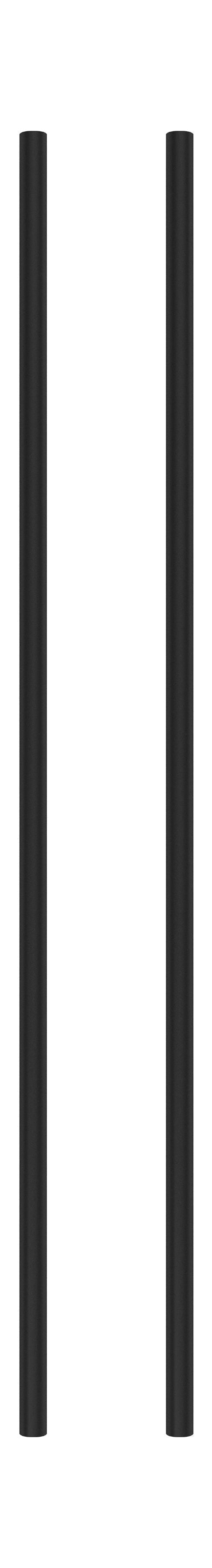 Moebe -Regalsystem/Wandregalbein 85 cm Schwarz, 2 Set von 2