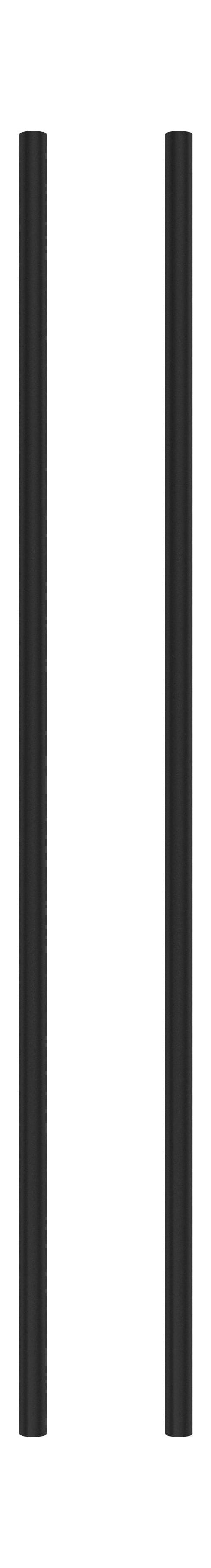 Moebe -Regalsystem/Wandregalbein 85 cm Schwarz, 2 Set von 2