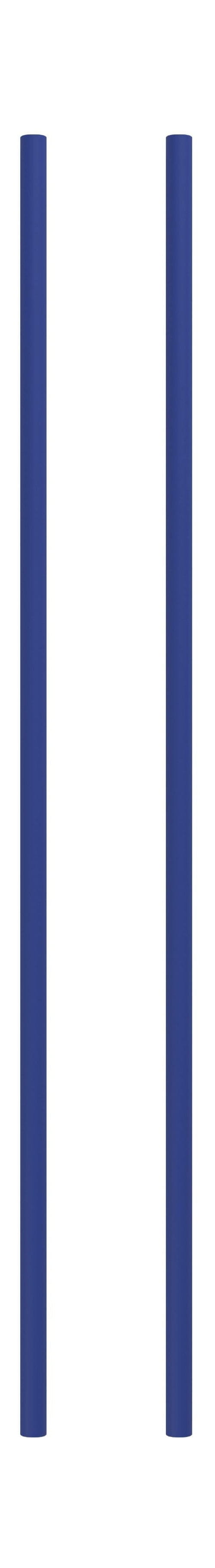 Sistema de estantería Moebe/Pierna de estantería de pared 85 cm de profundidad azul, conjunto de 2