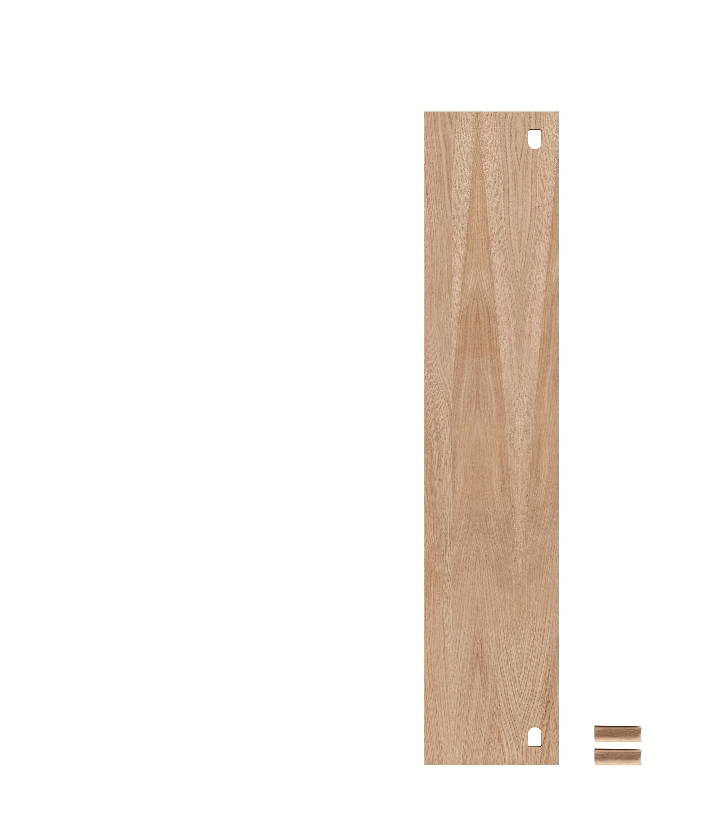 Sistema de estantería Moebe/estante de pared 85x17,5 cm de roble, conjunto de 3