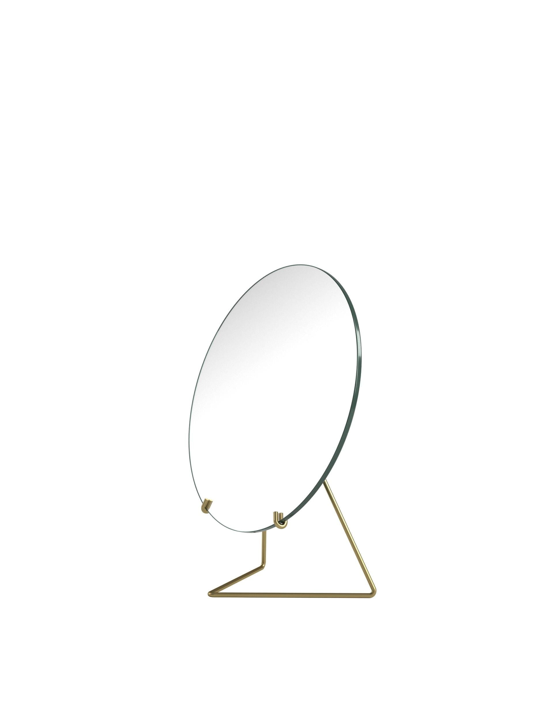 Miroir debout Moebe Ø20 cm, laiton