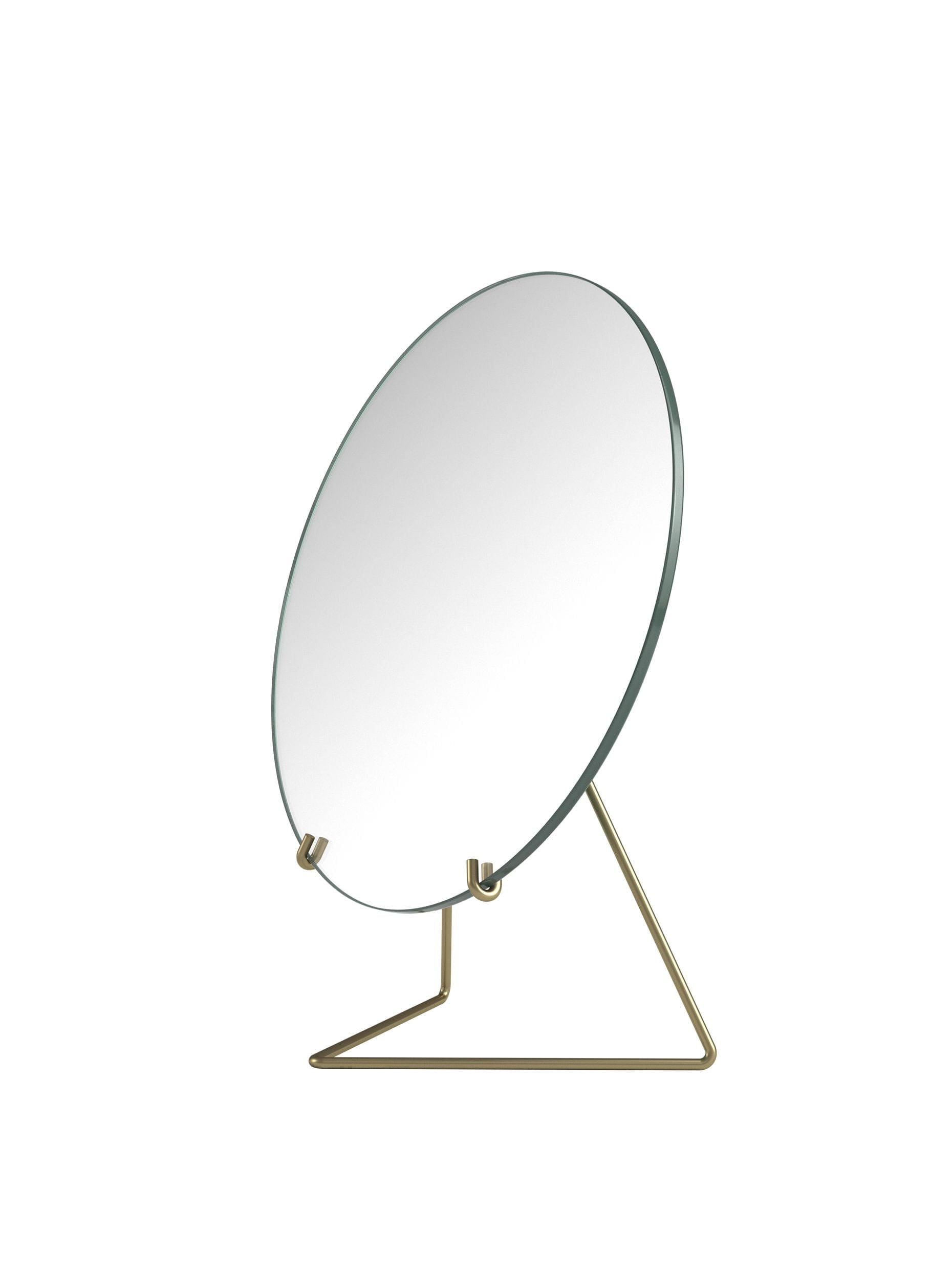 Moebe stehender Spiegel Ø30 cm, Messing