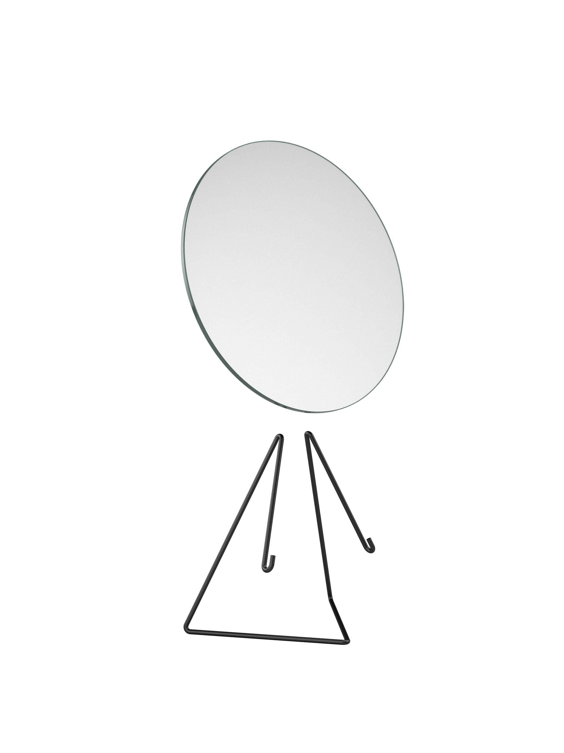 Moebe Mirror de pie Ø30 cm, negro