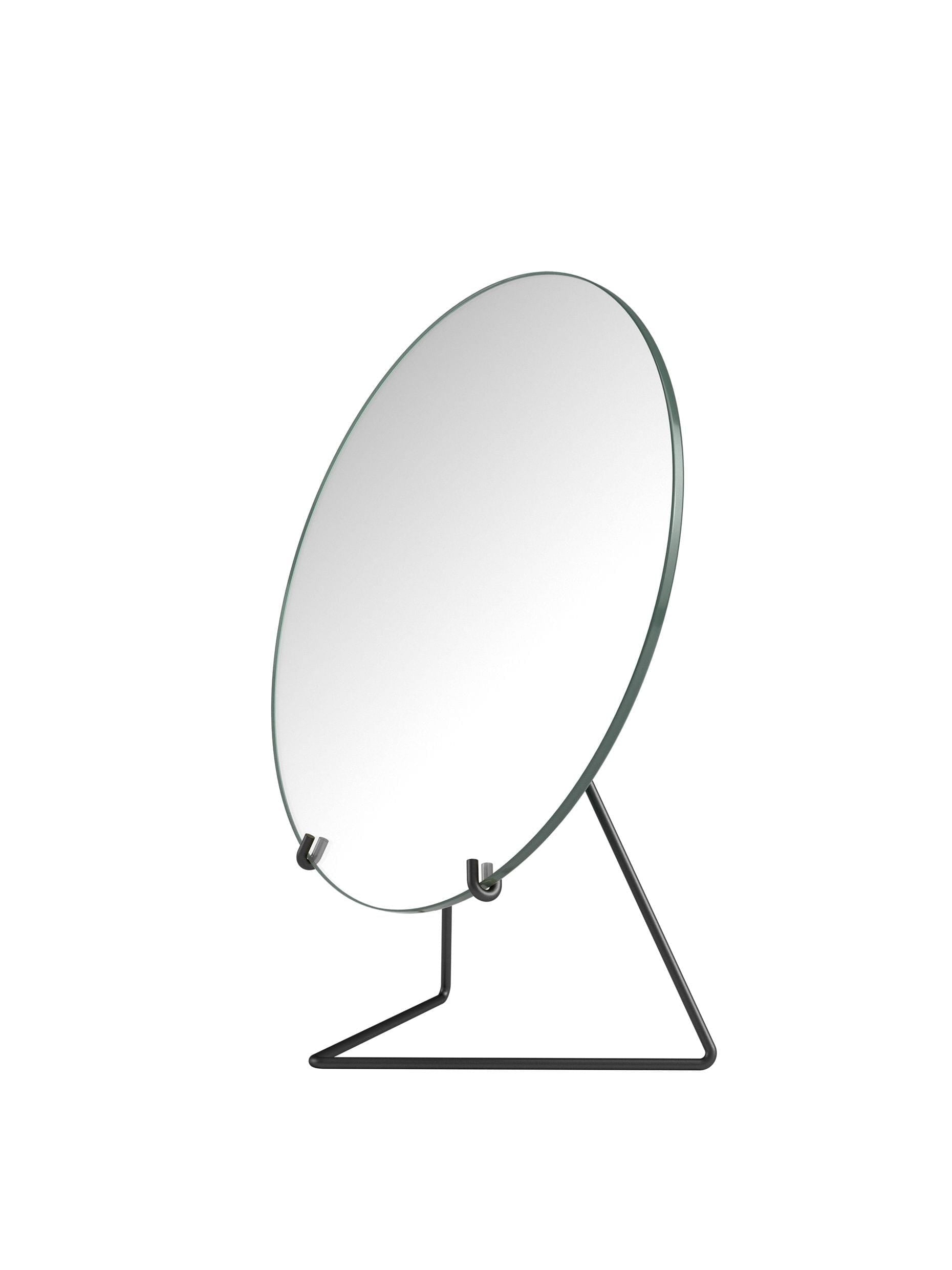 Moebe Mirror de pie Ø30 cm, negro