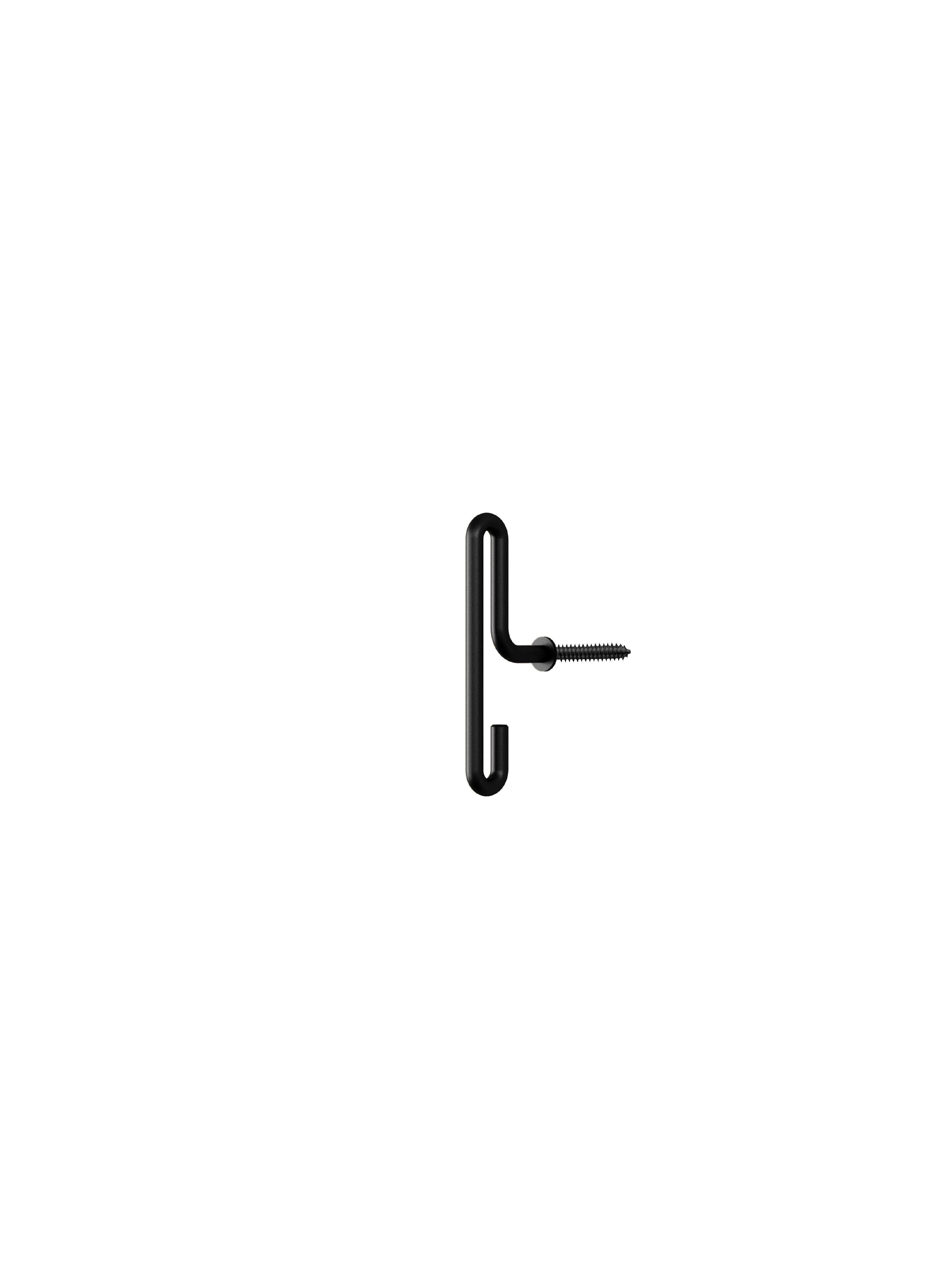 Moebe Wall Hook 2 pcs. Lille, sort