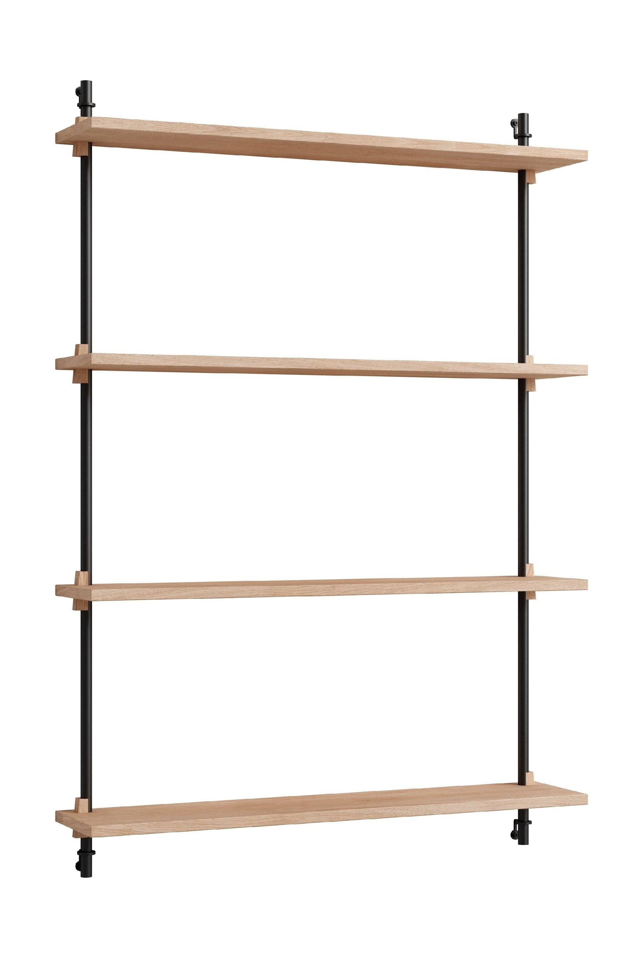 Moebe Wall Shelving Ws.115.1, Oak/Black