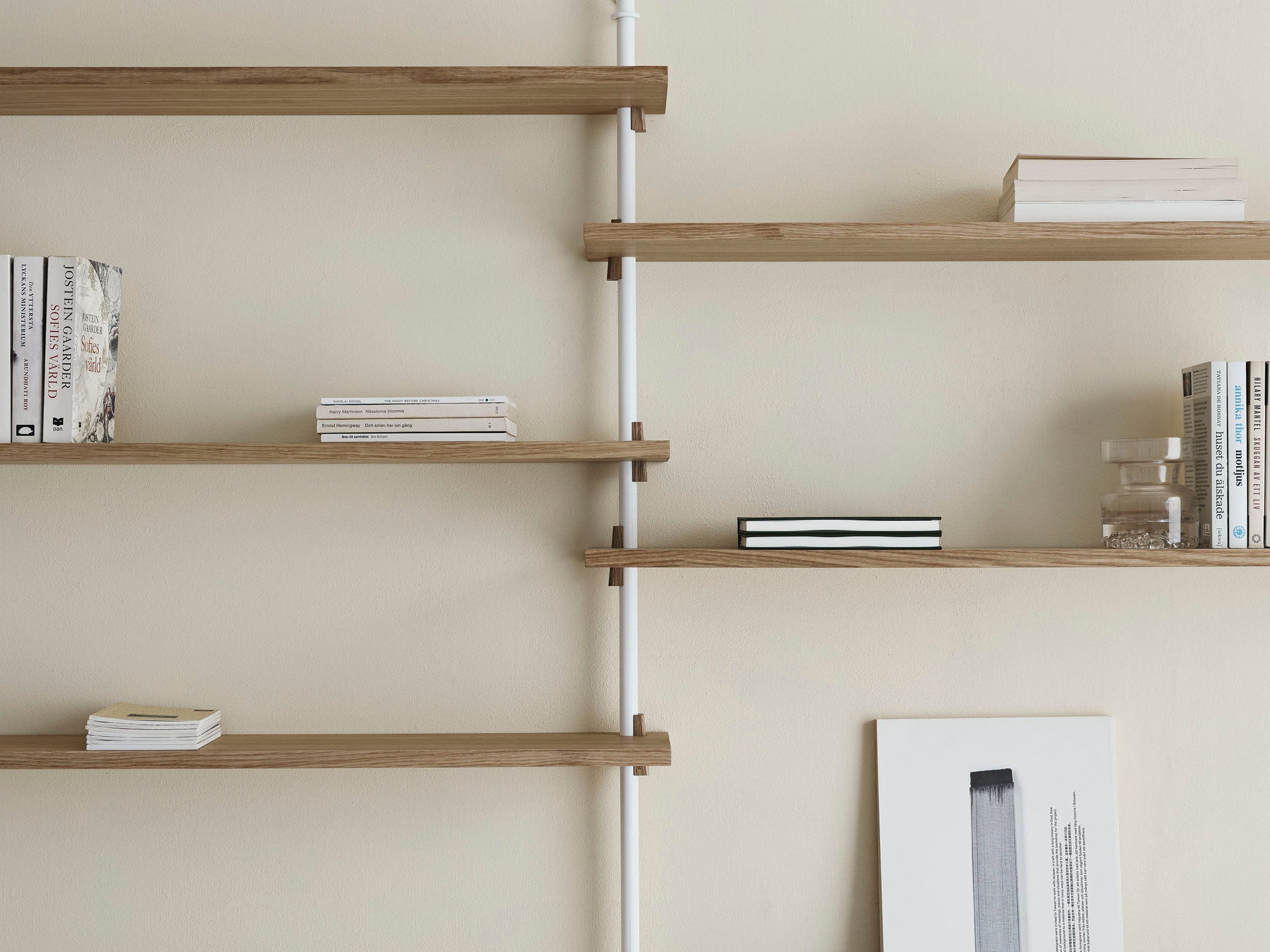 Moebe Wall Shelving Ws.115.1, Oak/White