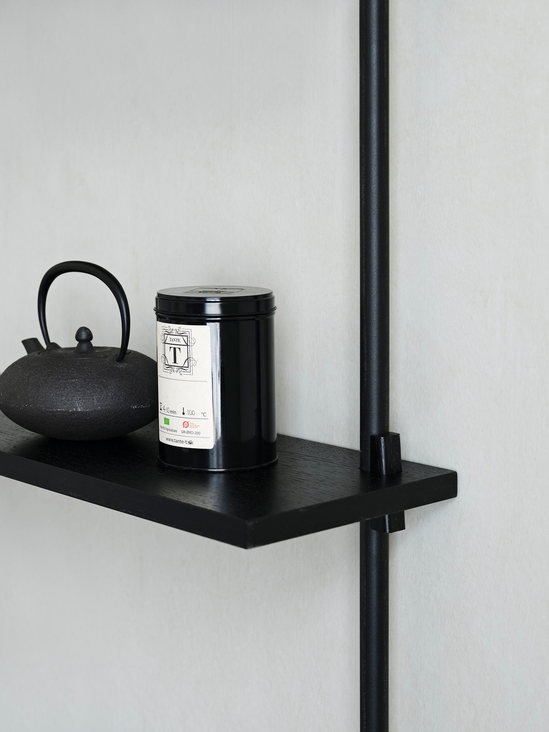 Moebe Wall Shelving Ws.115.2, Black/Black