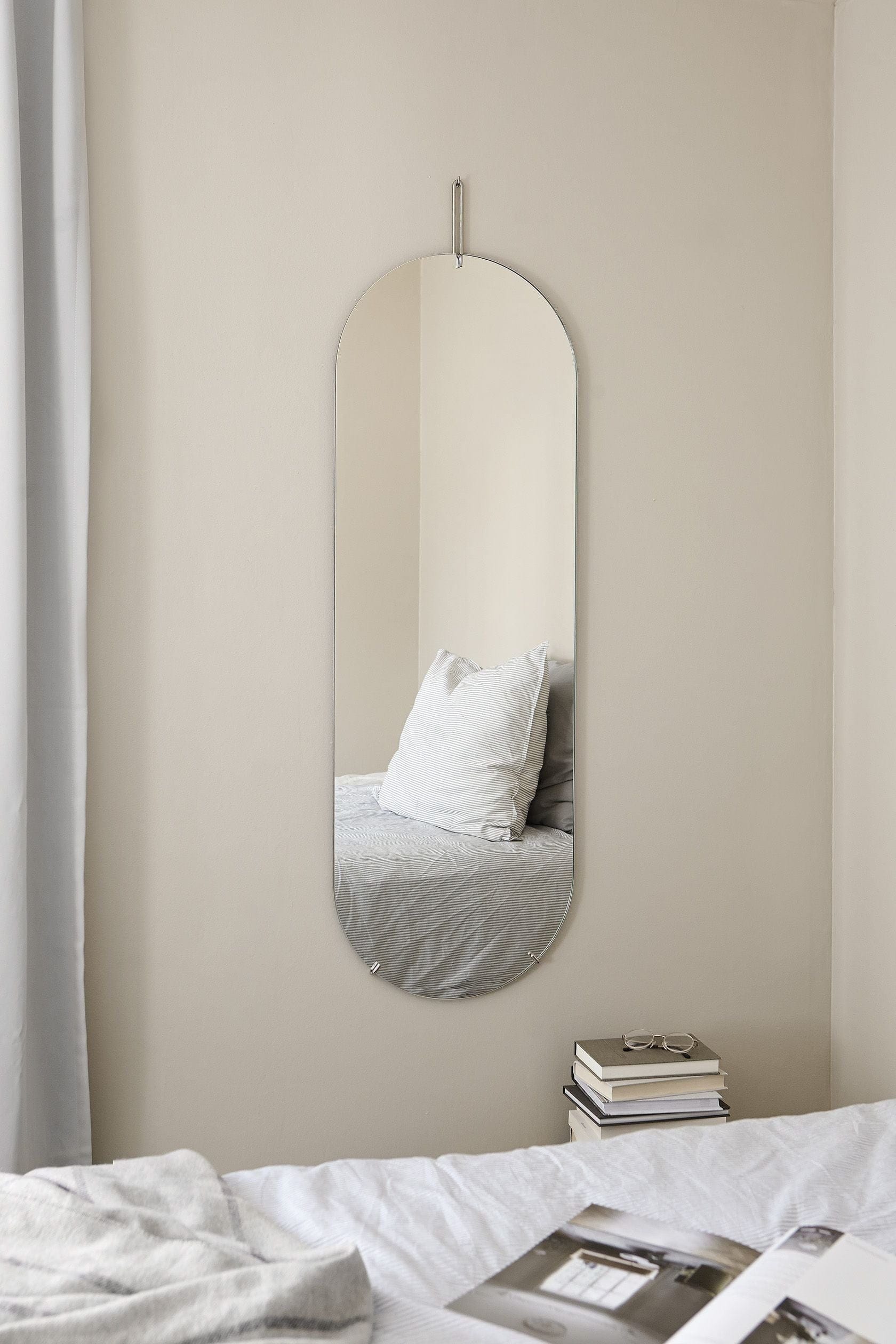 Moebe Wall Mirror Ø70 cm, Chrome