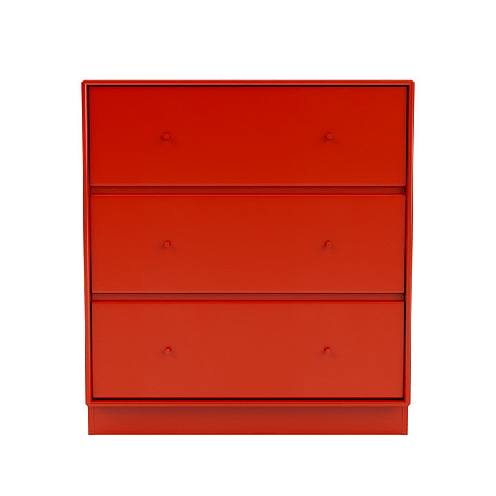 Montana Carry Dresser con zócalo de 7 cm, Rosehip Red