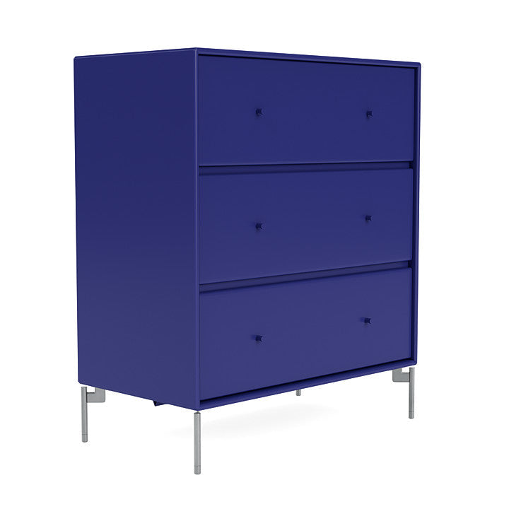 Montana Carry Dresser mit Beinen, Monarch Blue/Matt Chrom