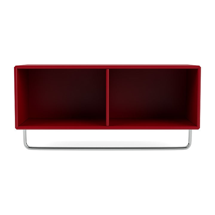 Montana Coat Shelf With Clothes Rack, Beetroot Red