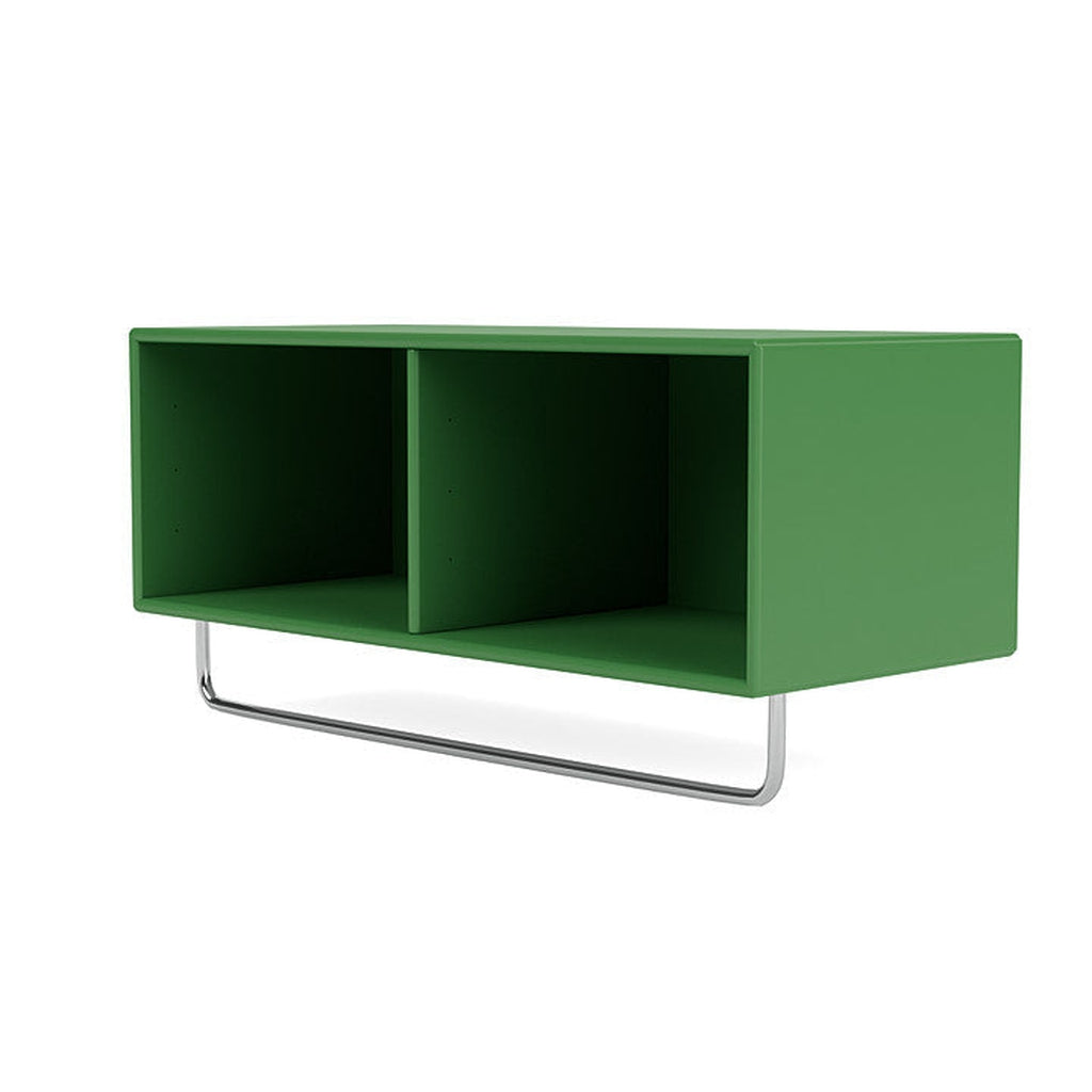 Montana Coat Shelf With Clothes Rack, Parsley Green