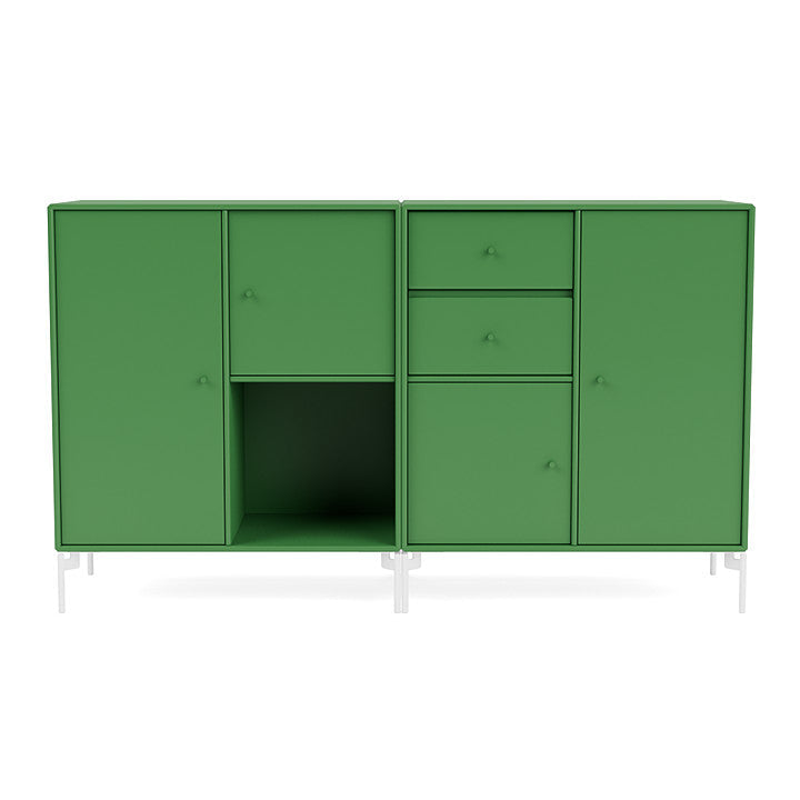 Montana Paar Sideboard mit Beinen, Petersilie/Schneewittchen