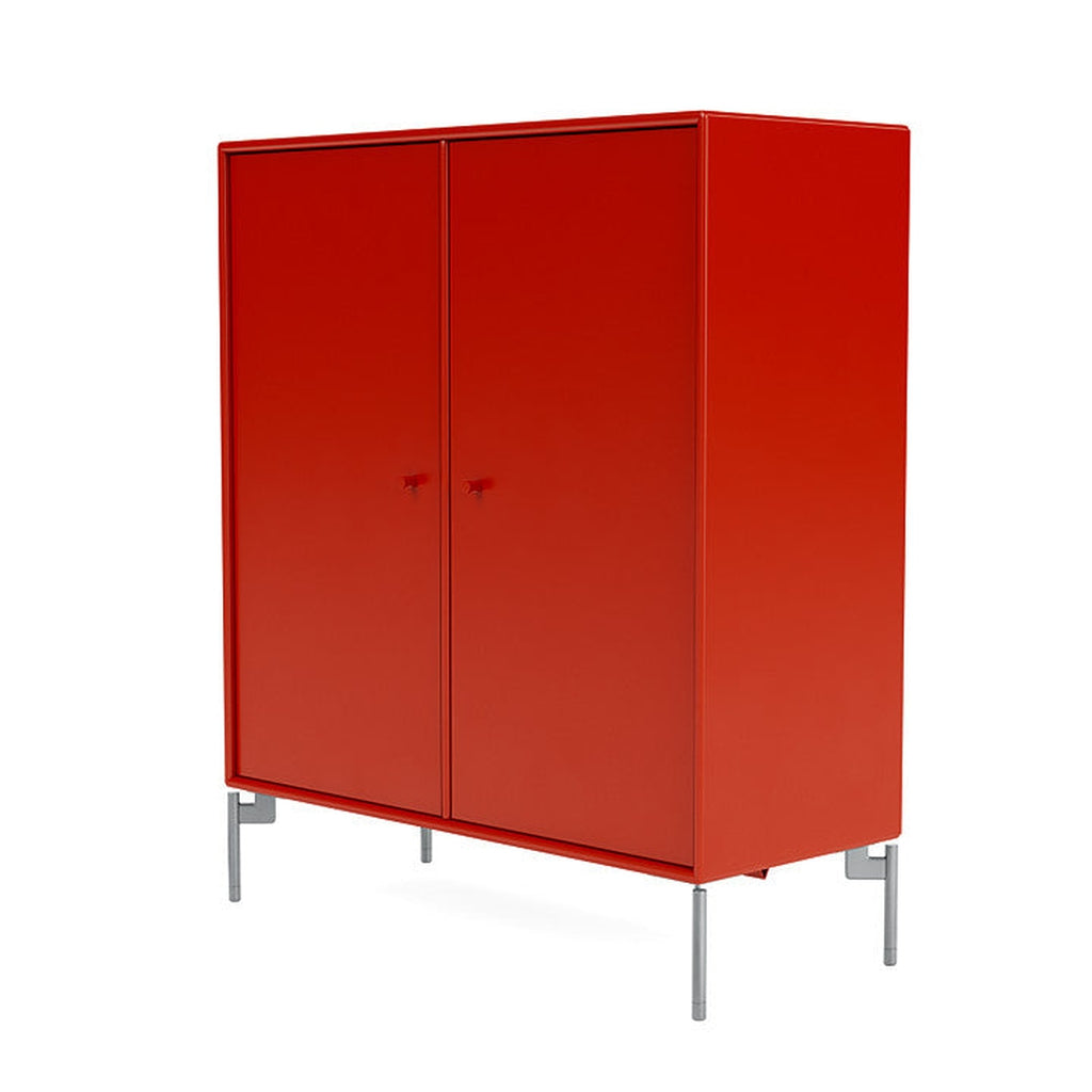 Cabinet de couverture du Montana avec des jambes, Rosehip / Matt Chrome