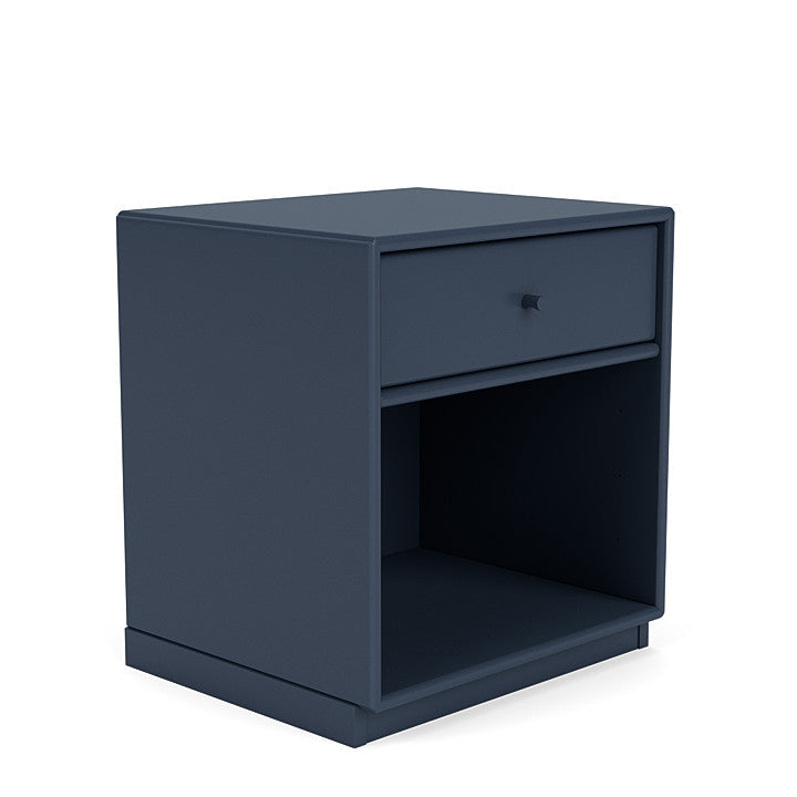 Montana Dream Nightstand avec plinthe de 3 cm, bleu de genévrier