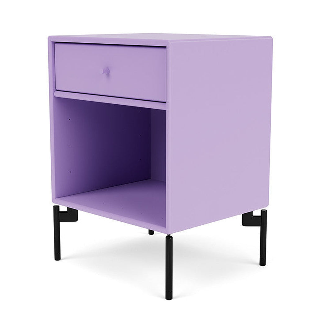 Montana Dream Nightstand avec les jambes, iris / noir