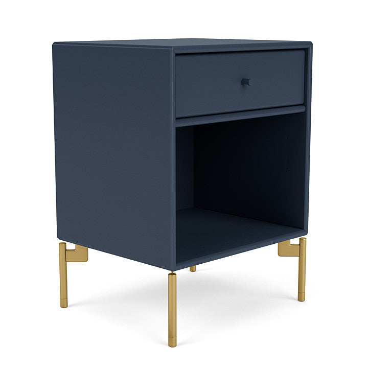 Montana Dream Nightstand avec les jambes, Juniper / Brass