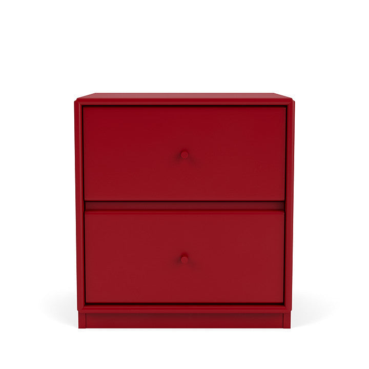 Montana Drift Drawer Module With 3 Cm Plinth, Beetroot Red