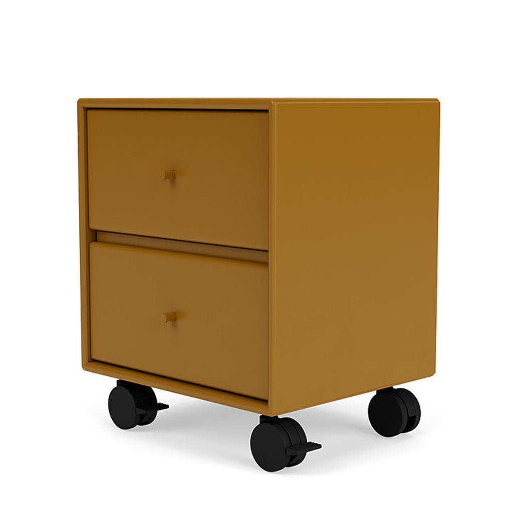 Montana Drift Drawer Module With Castors, Amber Yellow