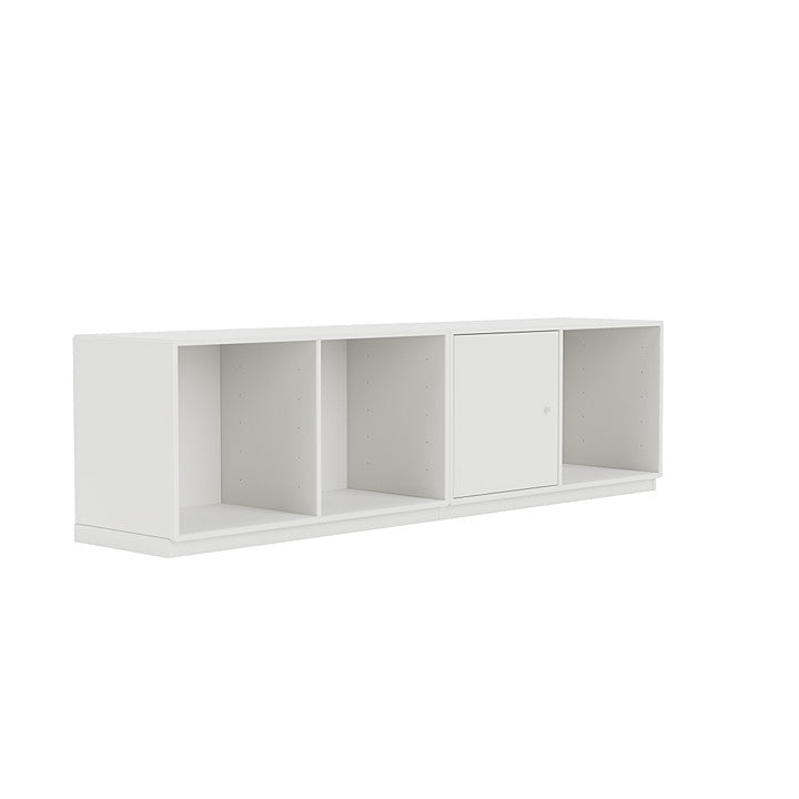 Pinie du Montana Ligne avec socle de 3 cm, blanc