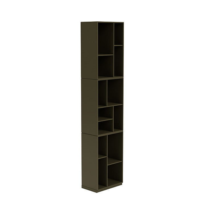 Montana Bookcase High con zócalo de 3 cm, Oregano Green